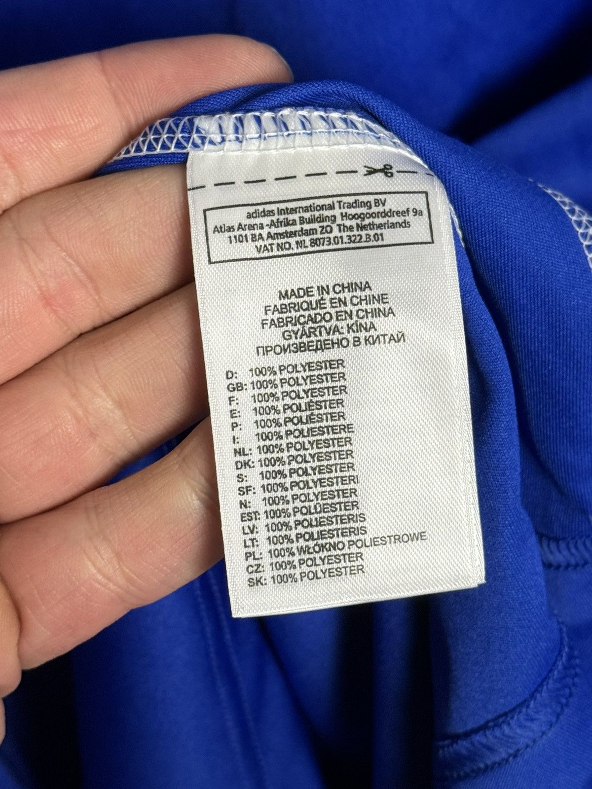 Adidas San Marino 10/12 Home Match Worn Football Long Sleeve Shirt Size US L / EU 52-54 / 3 - 14 Thumbnail