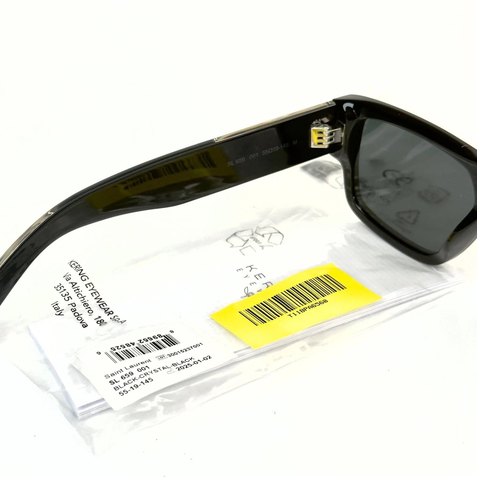 Yves Saint Laurent SAINT LAURENT SL659 Naked SL 659 001 Black Sunglasses Size ONE SIZE - 2 Thumbnail