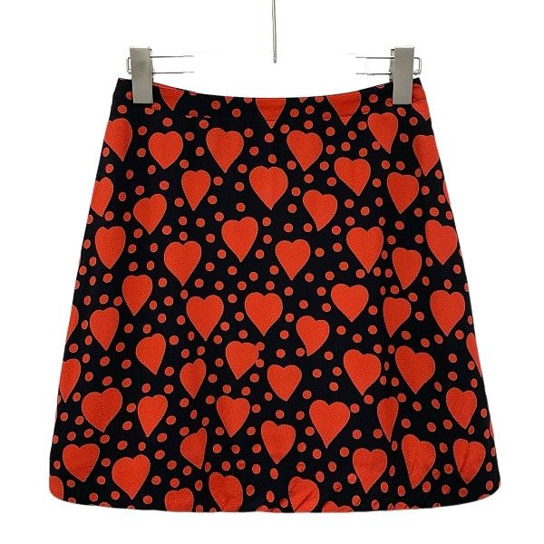 Saint Laurent Paris Saint Laurent Heart Print Mini Skirt Size 36 Size 26" / US 2 / IT 38 - 1 Thumbnail