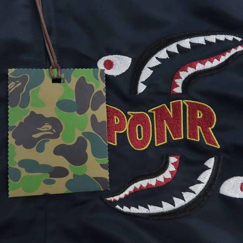 Bape BAPE Shark Souvenir Jacket 20AW Color Blocked M Size US M / EU 48-50 / 2 - 6 Thumbnail