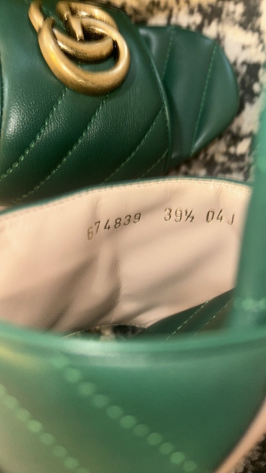 Gucci Gucci Double G Marmont Slide Sandal Mules Emerald size 39.5 Size US 9.5 / IT 39.5 - 6 Thumbnail