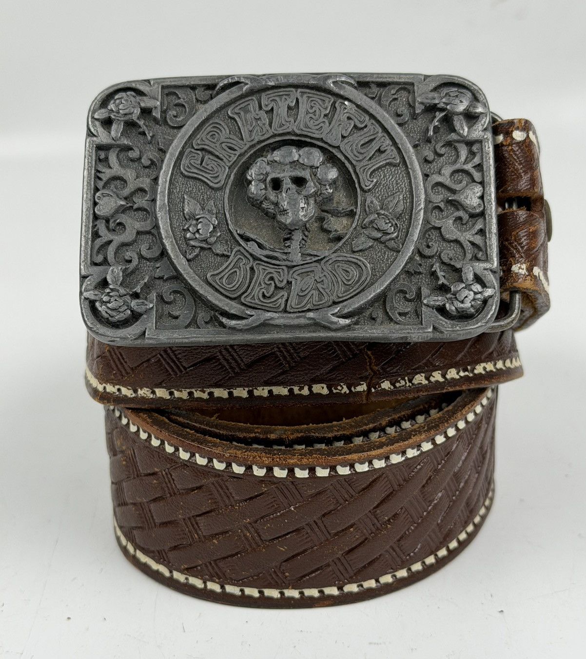 Grateful Dead vintage grateful dead big buckle belt tc53 Size 36 - 1 Thumbnail
