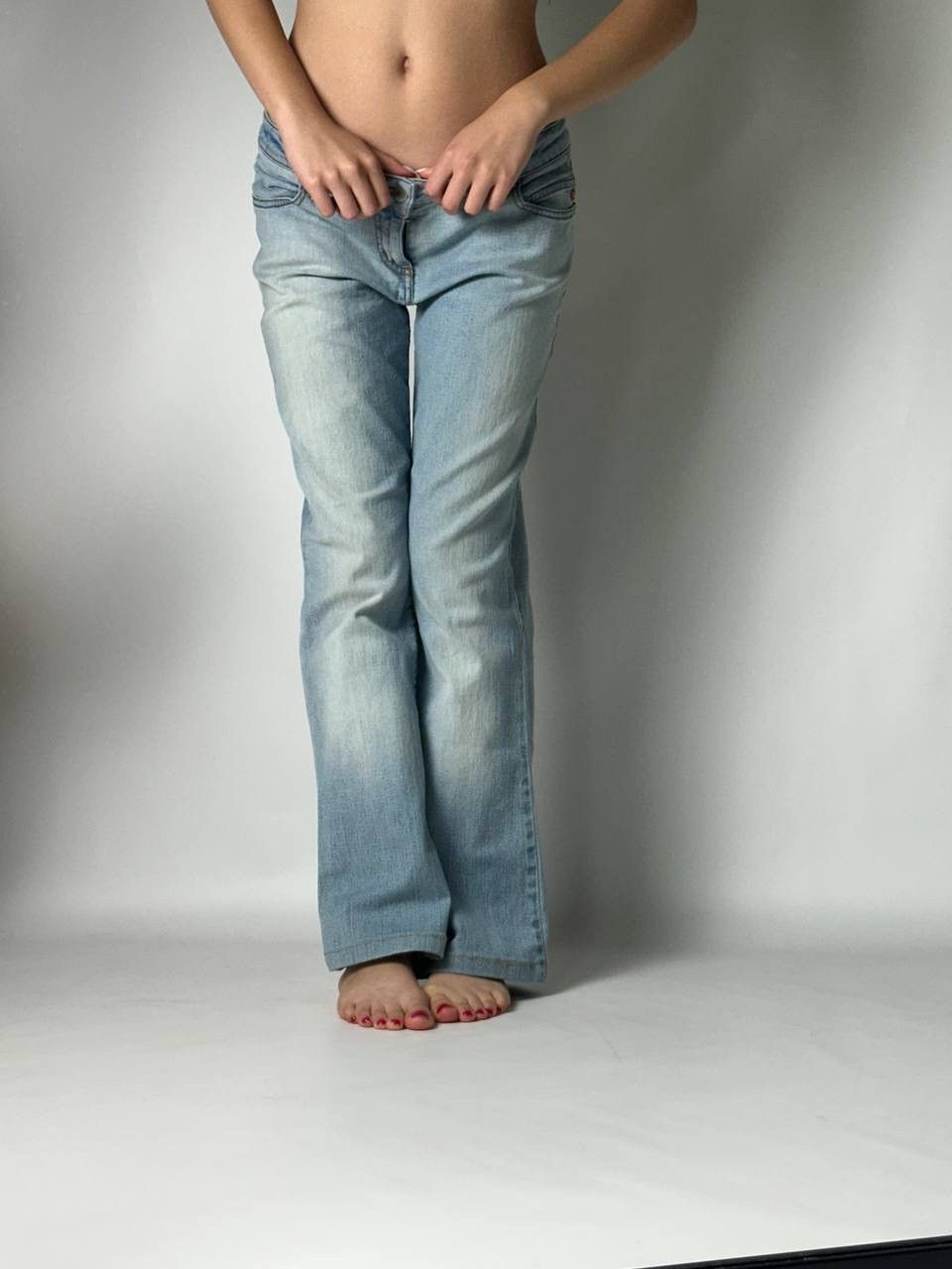 Miss Sixty Vintage Miss Sixty Flared Washed Jeans 🔥 Size 32" / US 10 / IT 46 - 9 Thumbnail