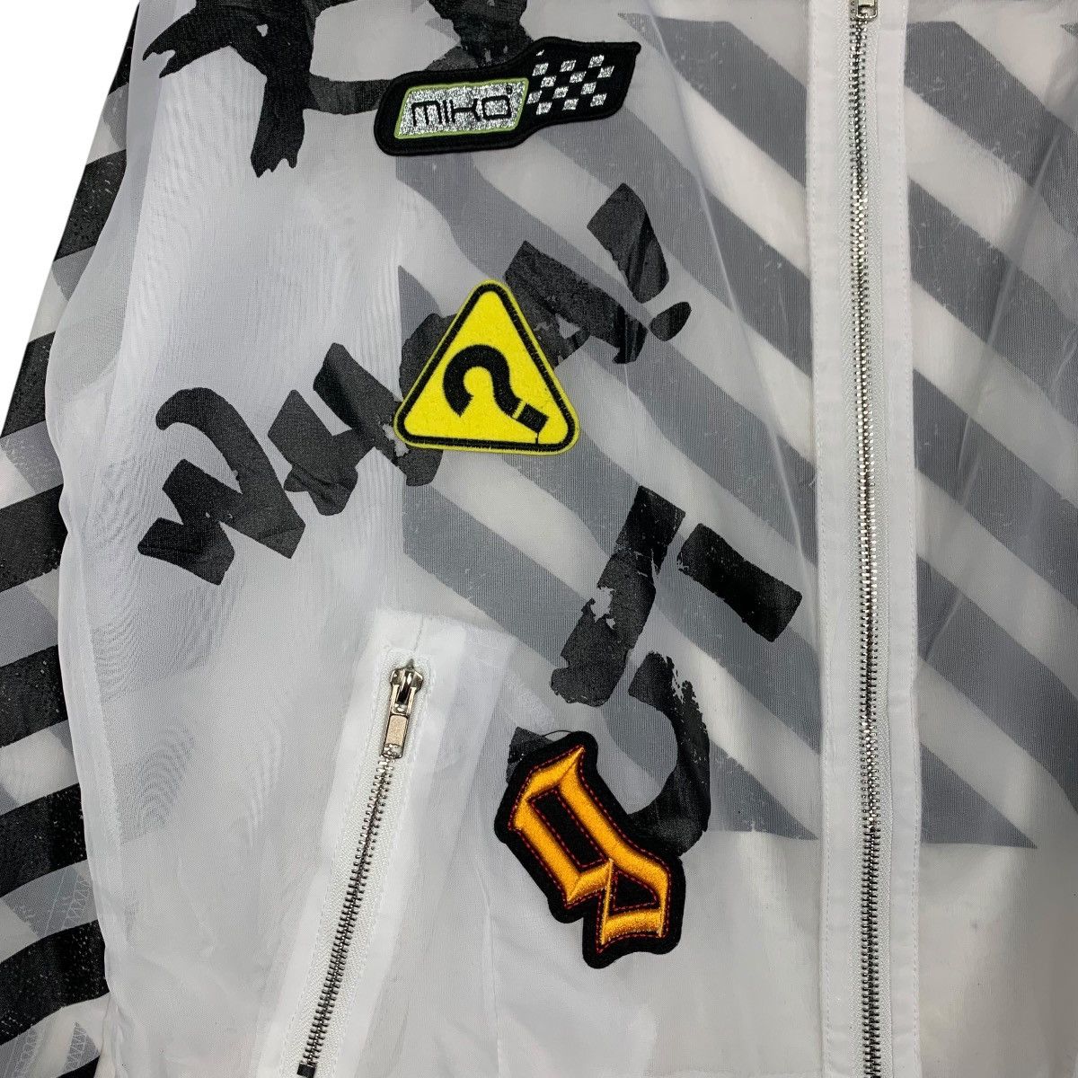 Japanese Brand KUSO Printed Polyester Light Jacket #2766-C125 Size M / US 6-8 / IT 42-44 - 4 Thumbnail