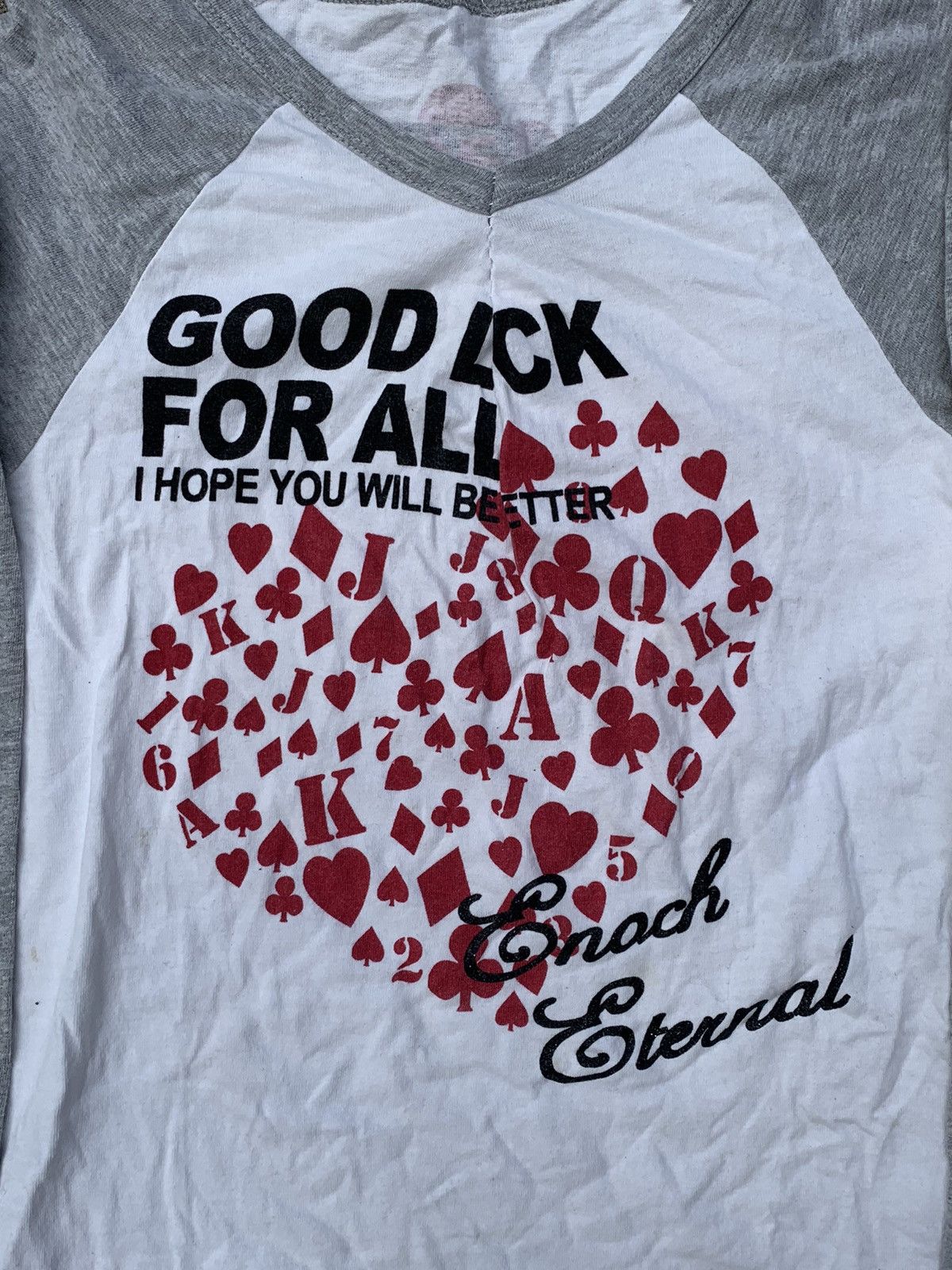 Designer × Japanese Brand LONG SLEEVE GOOD LUCK♥️♦️♣️♠️ Size M / US 6-8 / IT 42-44 - 2 Thumbnail