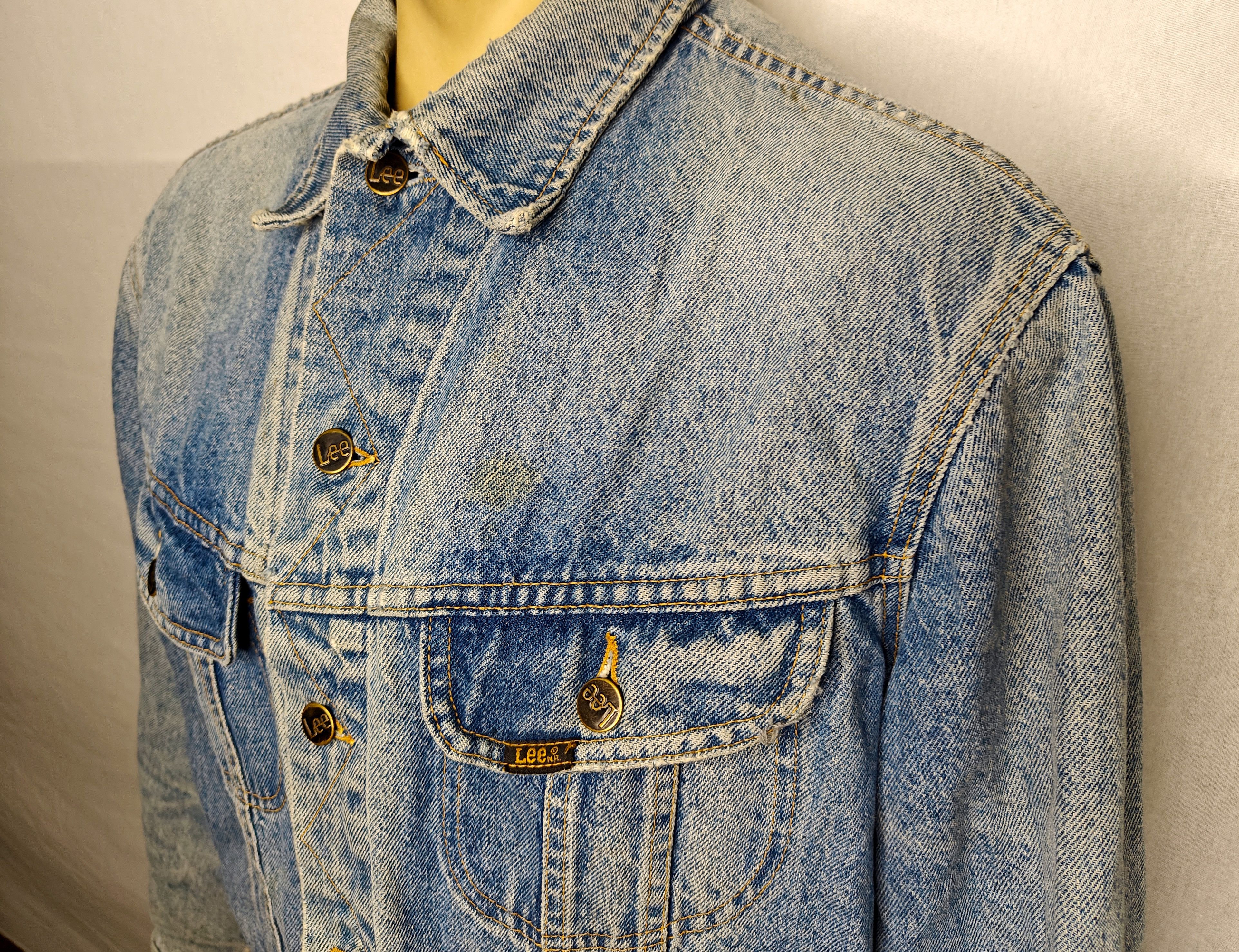 Lee Vtg 90s LEE Metallica Danzig patches denim jean jacket Size US L / EU 52-54 / 3 - 5 Thumbnail