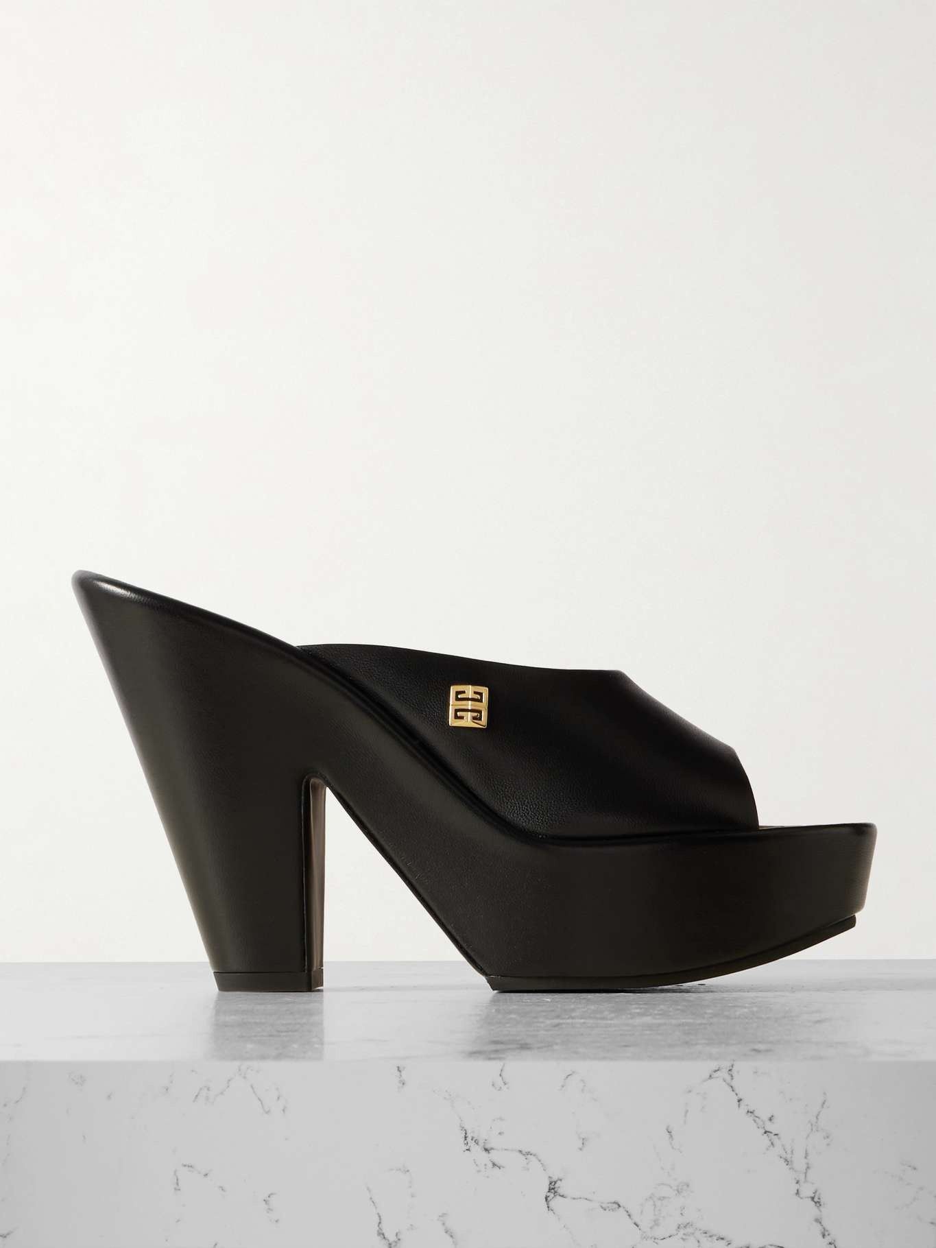 Givenchy o1w1db10925 4G Doll Mules in Cork in Black Size US 5 / IT 35 - 1 Thumbnail