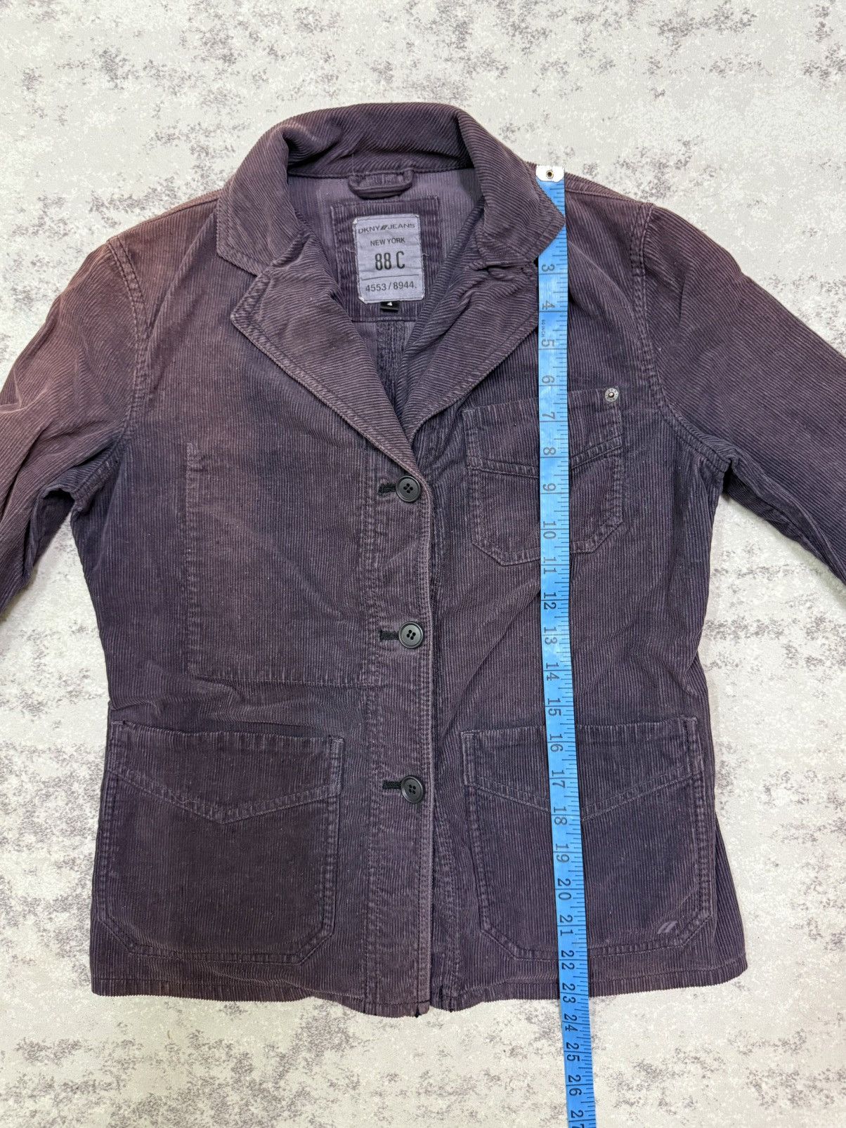 DKNY SUN FADED DKNY OPEN COLAR CUDROY COATS JACKET Size XS / US 0-2 / IT 36-38 - 19 Thumbnail
