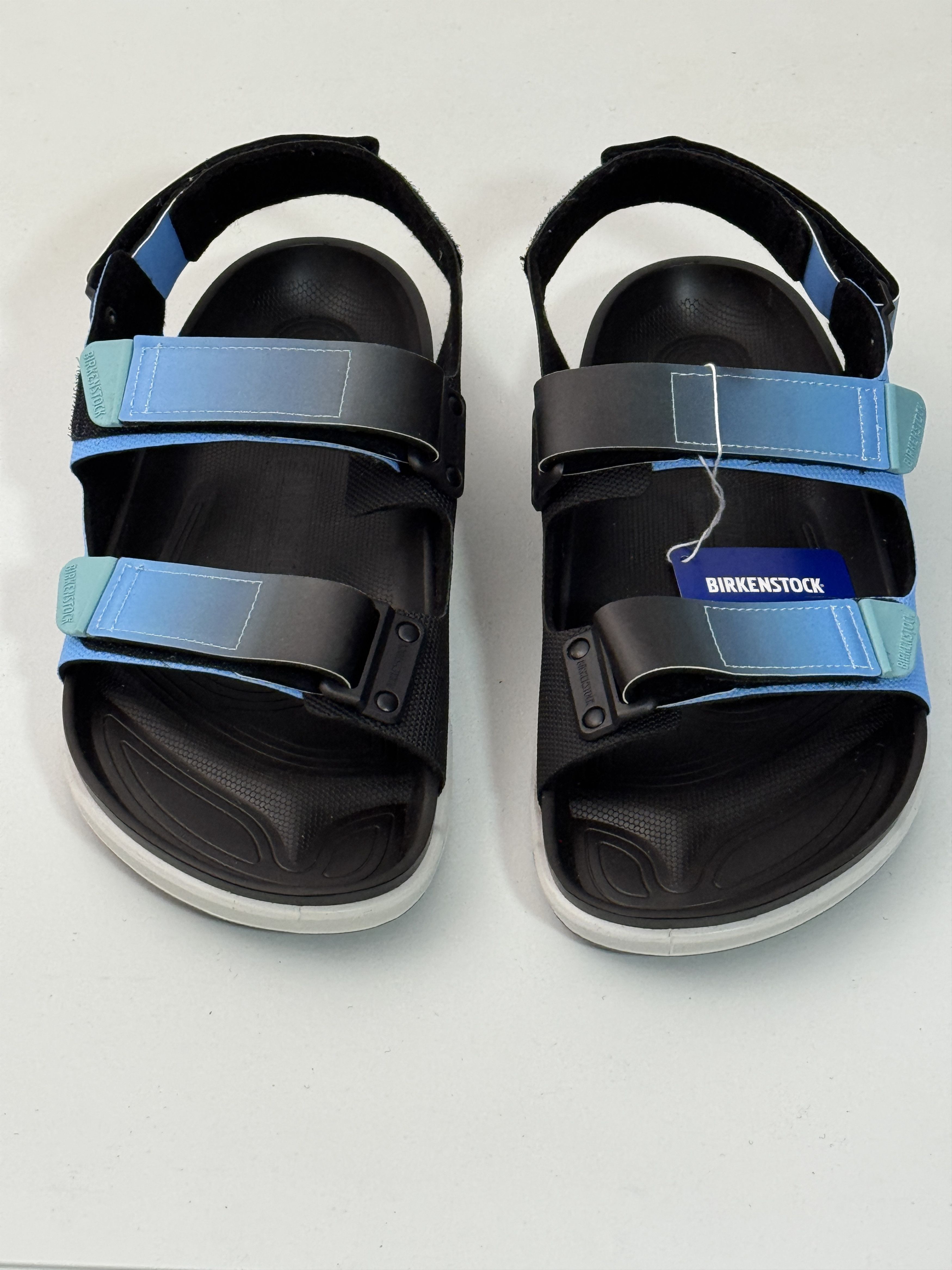 Men US 12 Birkenstock Tatacoa Sandals, Blue/Black, Germany