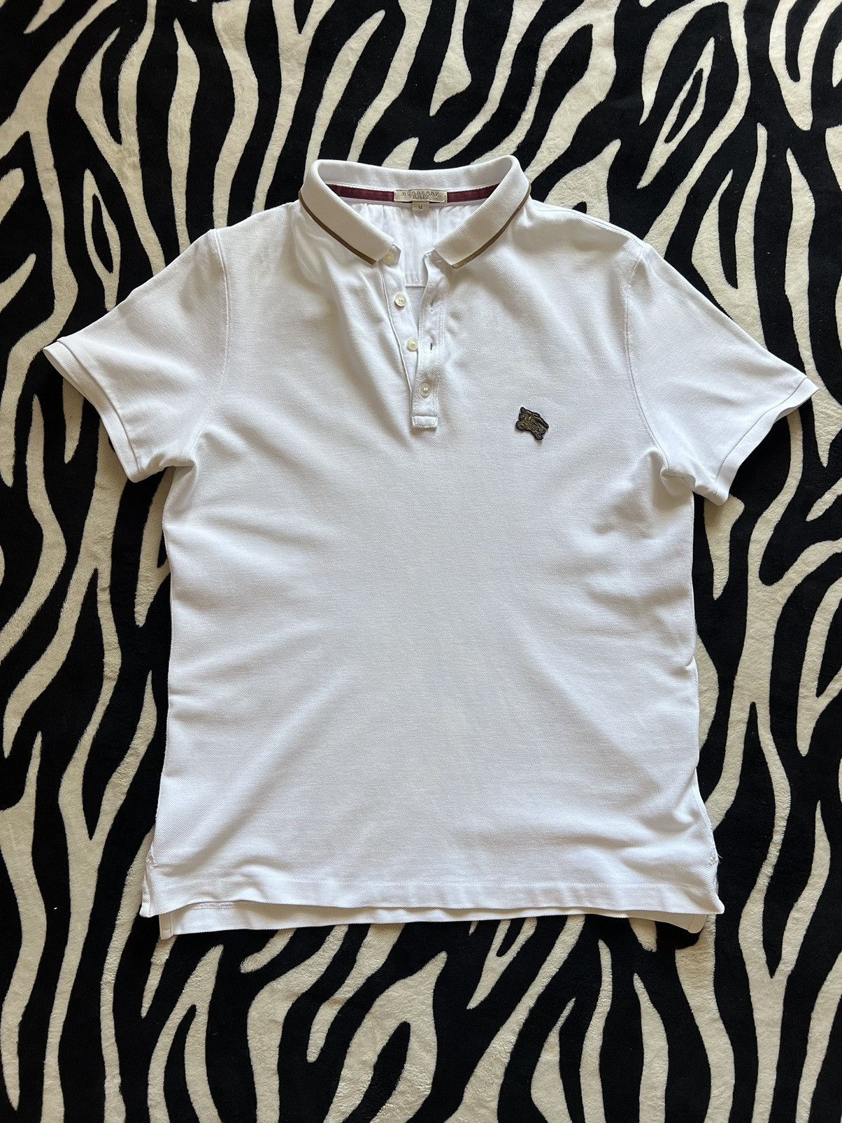 Burberry Burberry Brit polo t-shirt white mens logo Size US M / EU 48-50 / 2 - 1 Thumbnail