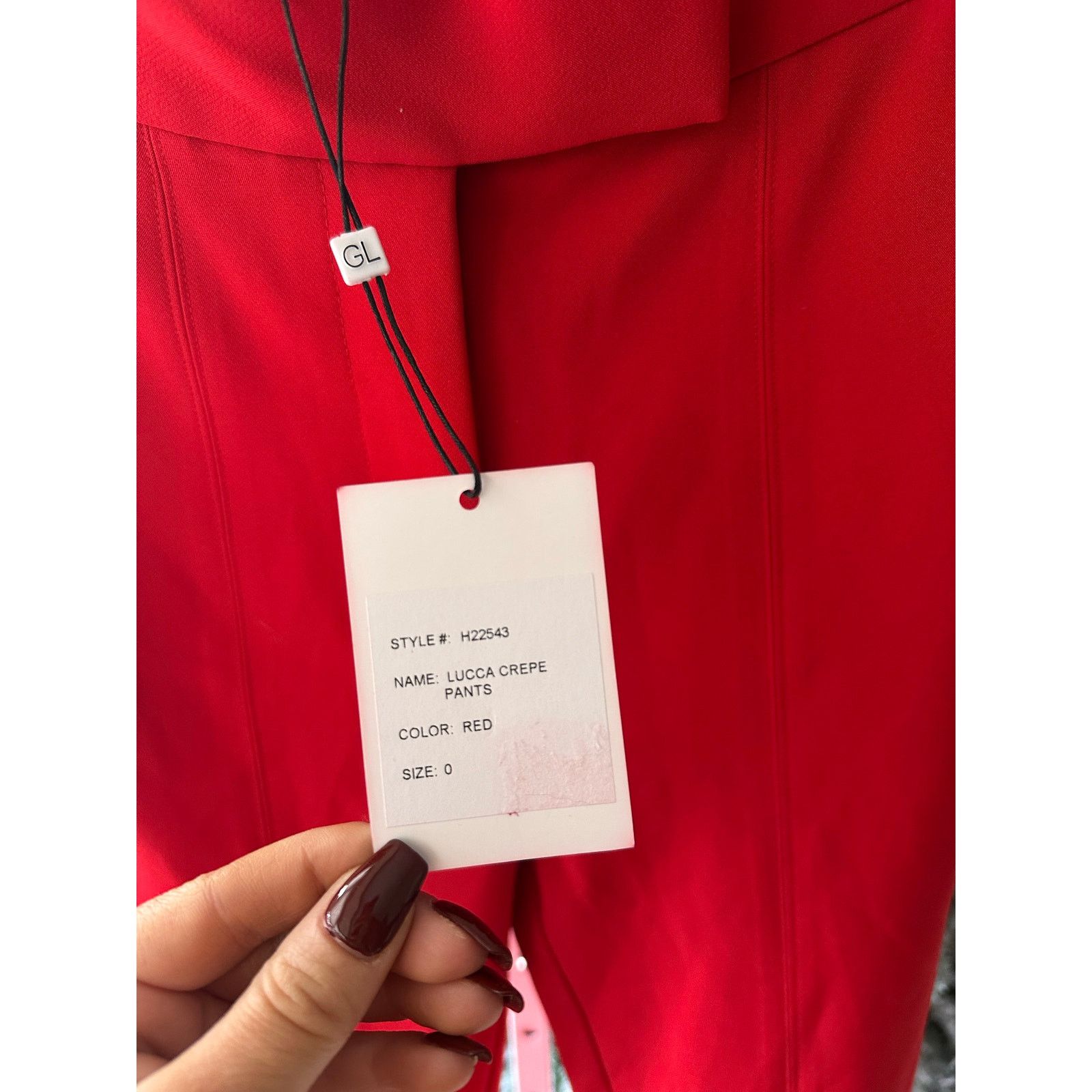 Generation Love NWT Generation Love Luca Crepe Pant Red size 0 Size 25" / US 0 / IT 36 - 5 Thumbnail