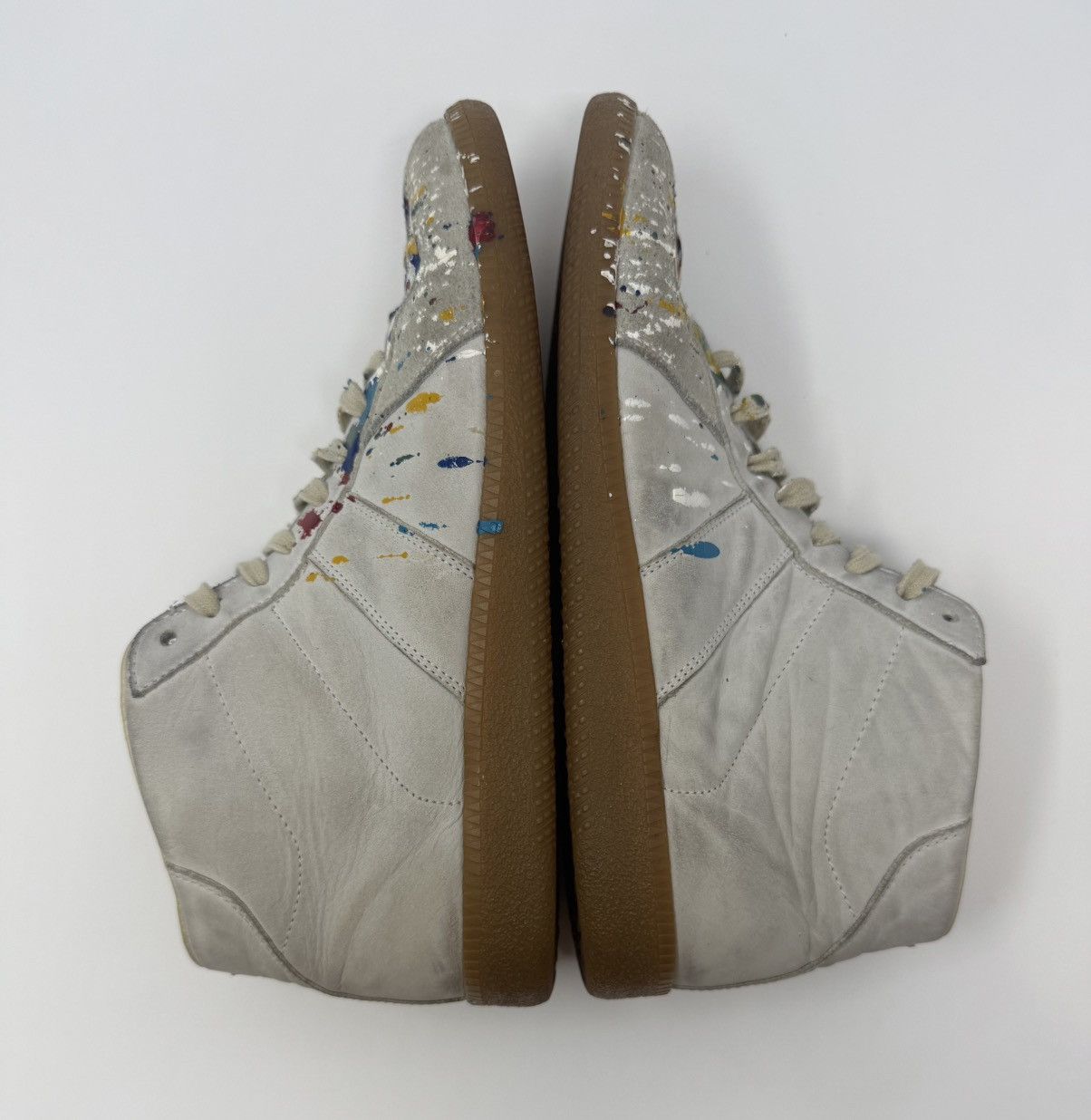 Maison Margiela Maison Margiela Replica Paint Splatter GAT High Top Sneaker Size US 7 / EU 40 - 3 Thumbnail