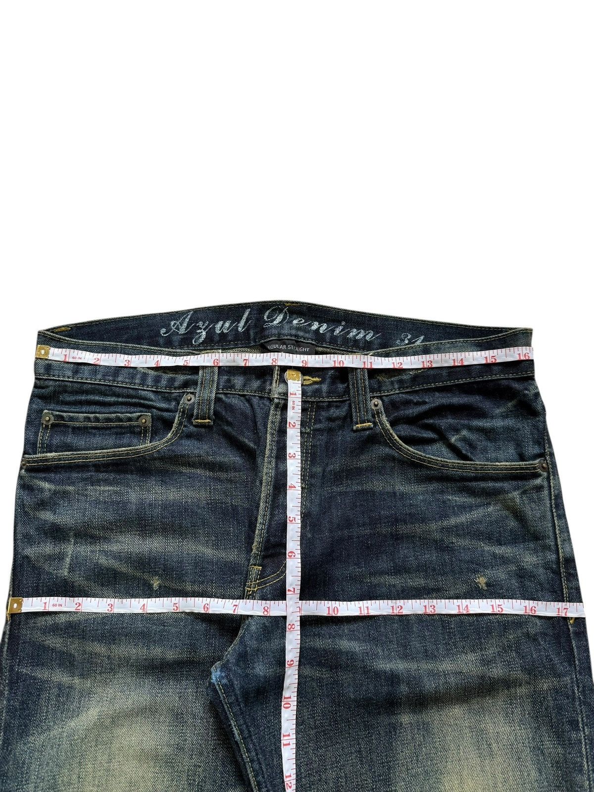 MOUSSY Vintage Azul Moussy Mud Wash Distressed Jeans Size US 32 / EU 48 - 6 Thumbnail