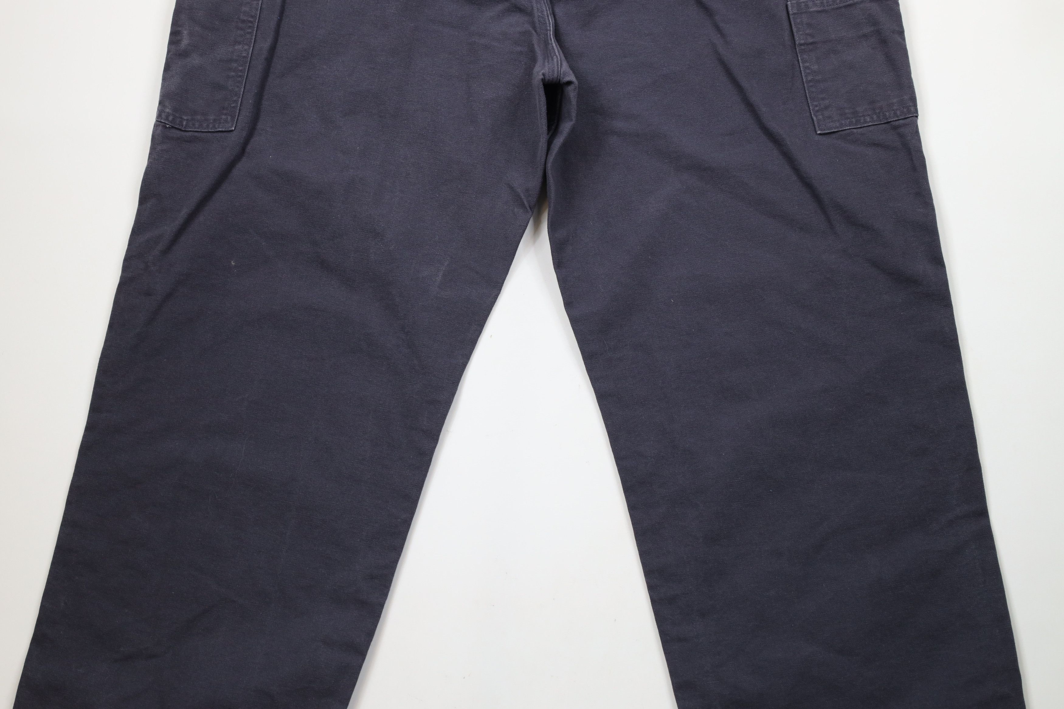 Carhartt × Vintage Vintage Carhartt Out Wide Leg Canvas Dungaree Pants Gray Size US 44 / EU 60 - 11 Thumbnail