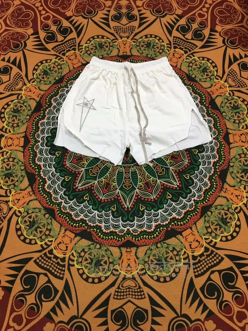 Rick Owens RICK OWENS size M Beige Lightweight Cotton Shorts Size US 27 - 2 Thumbnail