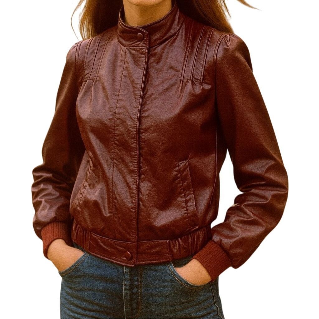 Other Bomber Jacket Northside Fashions Genuine Leather Vintage 19 Size M / US 6-8 / IT 42-44 - 1 Thumbnail