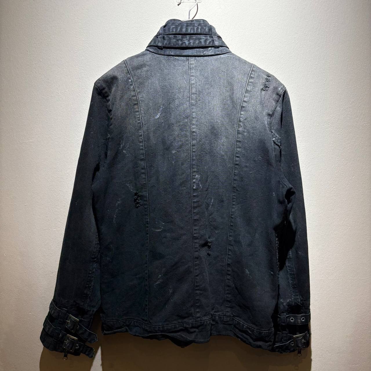 In The Attic In The Attic Distressed Studded Bondage Denim Jacket Size US L / EU 52-54 / 3 - 2 Thumbnail