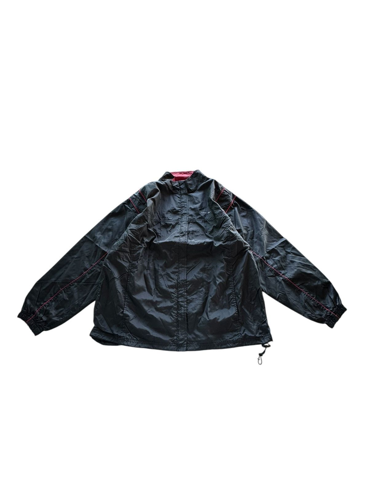 Reebok × Vintage Vintage Adidas Black Windbreaker With Red Line Embroidery Size US XL / EU 56 / 4 - 1 Thumbnail