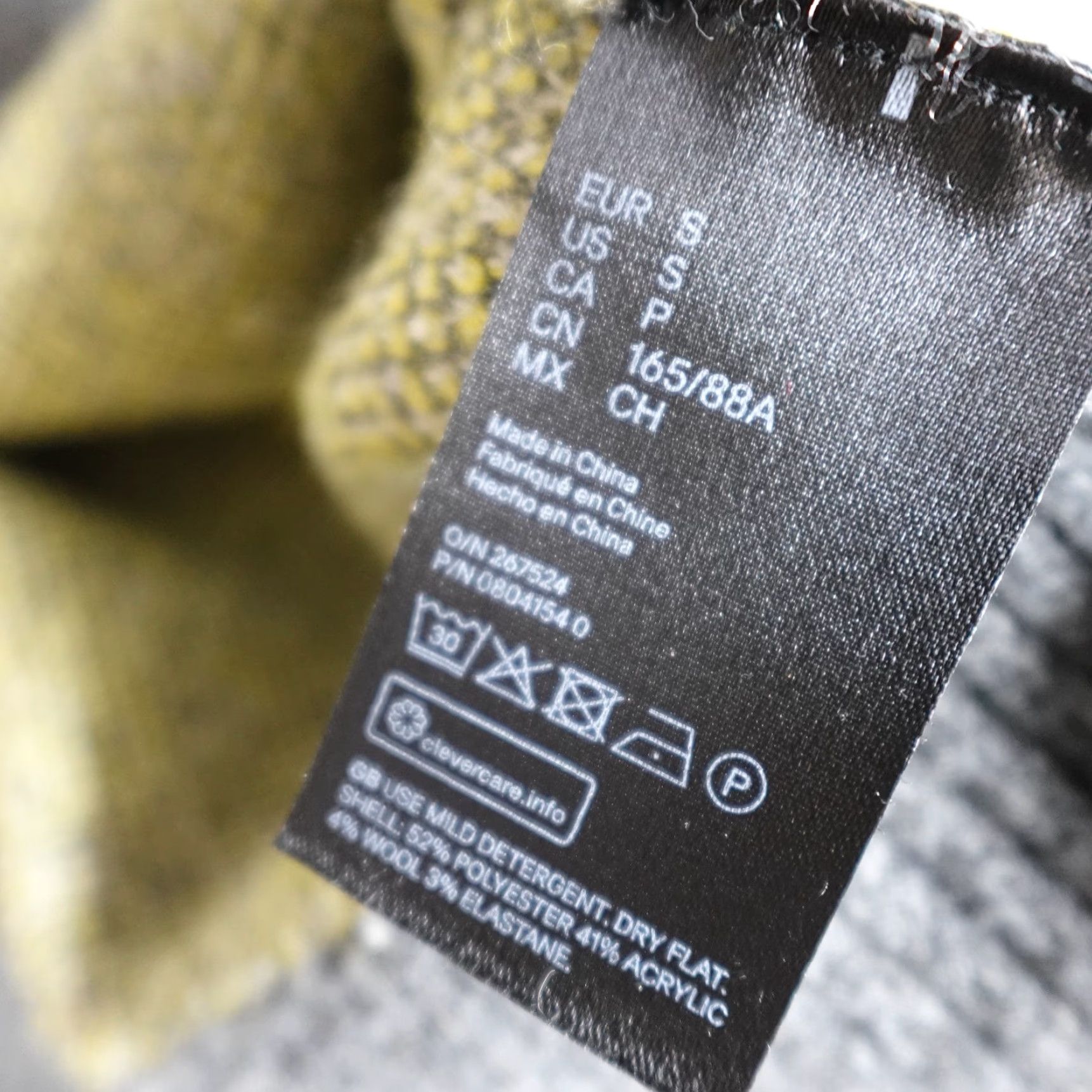 H&M VINTAGE H&M Sweater Women Argyle Turtleneck Oversized Gray S Small Pullover Knitt Knit Long Sleeve Size S / US 4 / IT 40 - 2 Thumbnail
