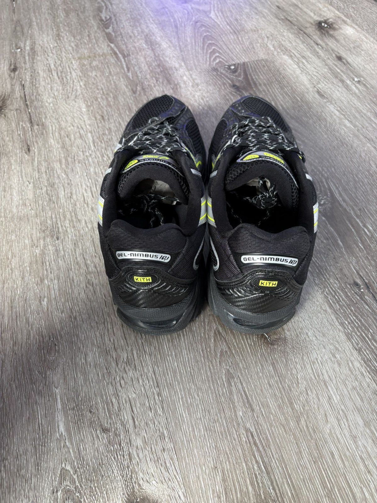 Asics × Kith ASICS Gel-Nimbus x Kith “Black Pure Silver” **PRE-OWNED** Size US 11.5 / EU 44-45 - 4 Thumbnail