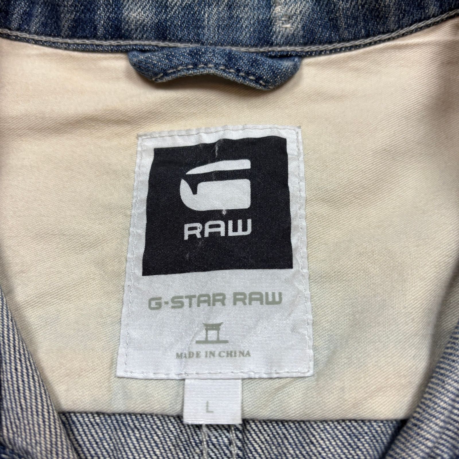 G-Star G Star Raw Skiff 5620 3D Denim Jacket Distressed Men's Large Size US L / EU 52-54 / 3 - 5 Thumbnail