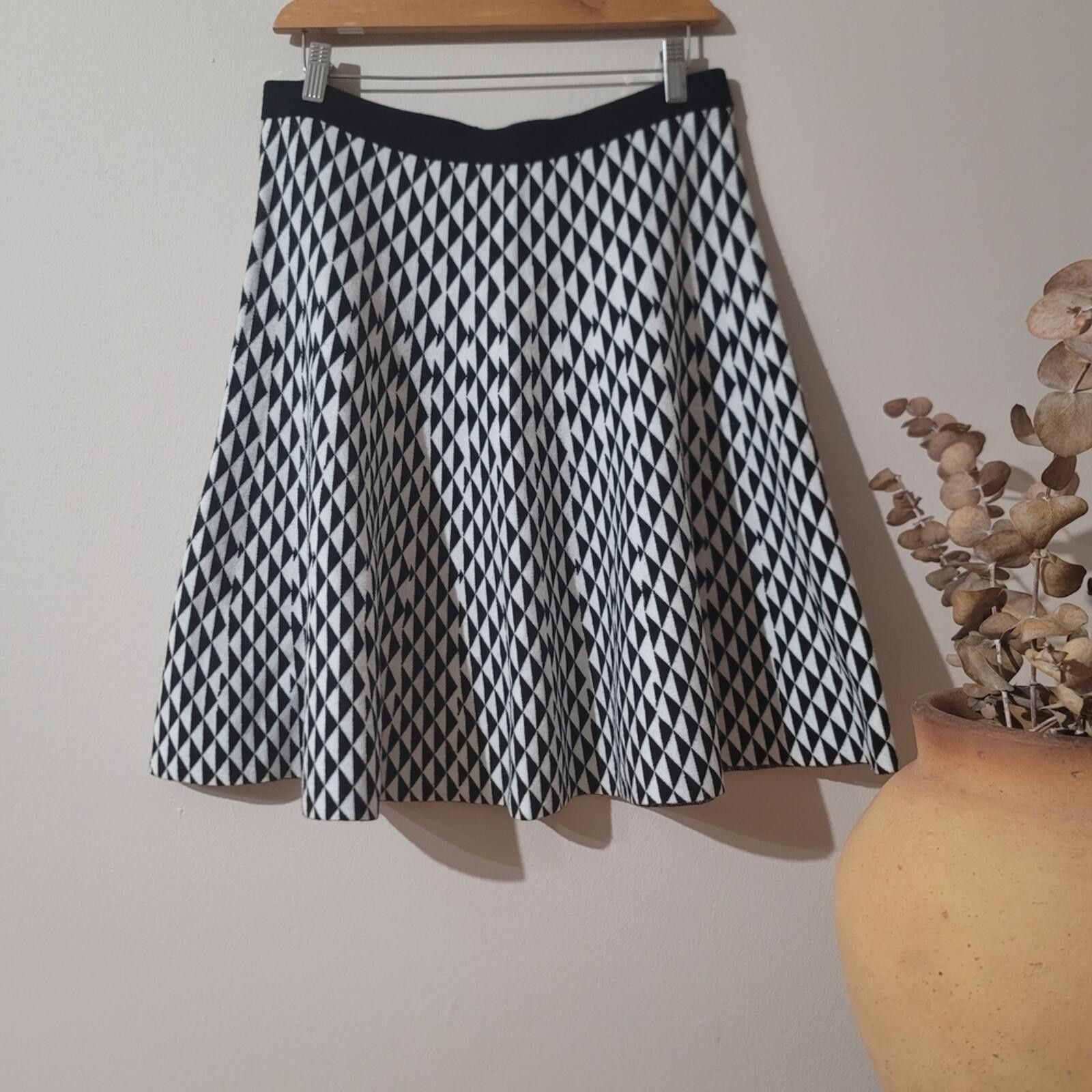 Other Carmen Marc Valvo Diamond Skater Skirt Sz L Gothic Academia Size 36" / US 14 / IT 50 - 1 Thumbnail
