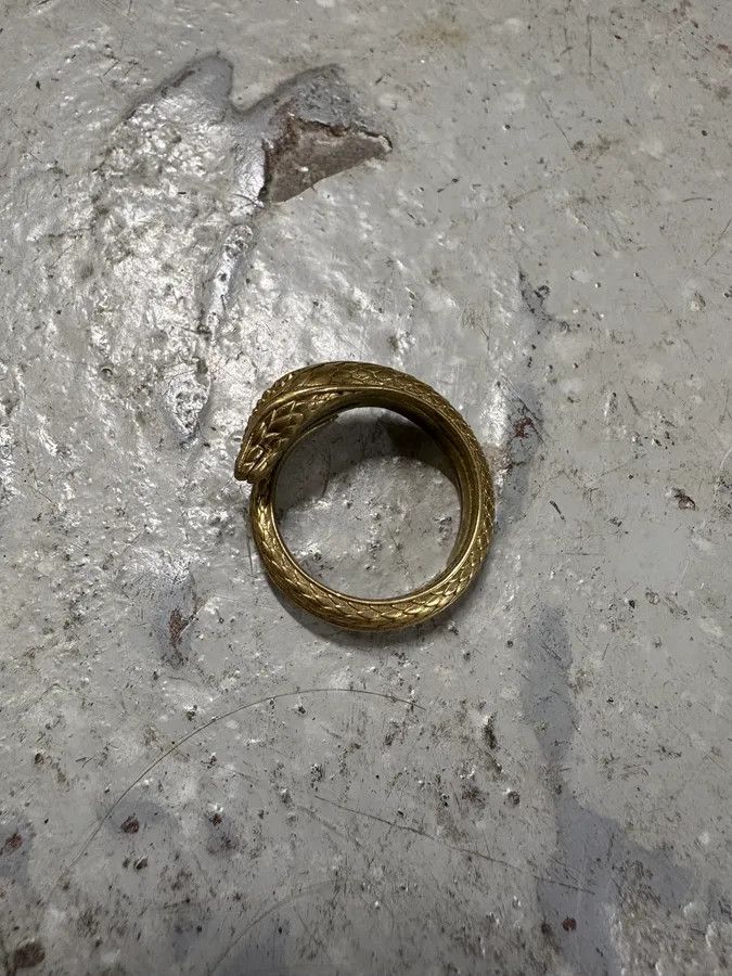 Roberto Cavalli × Vintage 2000s Roberto Cavalli Snake Cobra Ring Size ONE SIZE - 5 Thumbnail