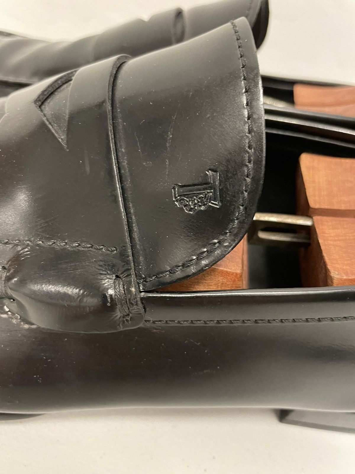Tod's Glossy Leather Penny Loafer Size US 12.5 / EU 45-46 - 5 Thumbnail