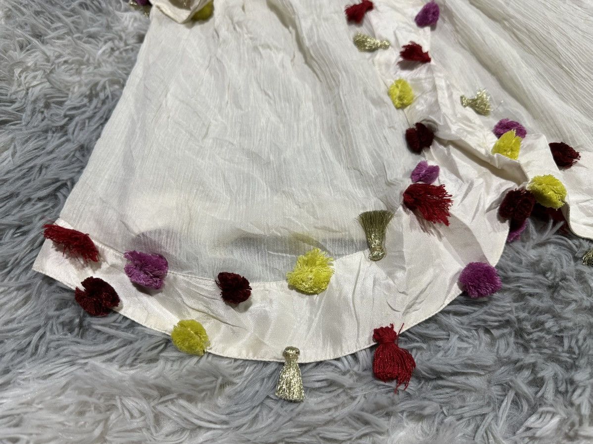Tsumori Chisato 🔥 Rare Vintage Tsumori Chisato Rainbow Pom Pom Tassel Blouse Size M / US 6-8 / IT 42-44 - 11 Thumbnail