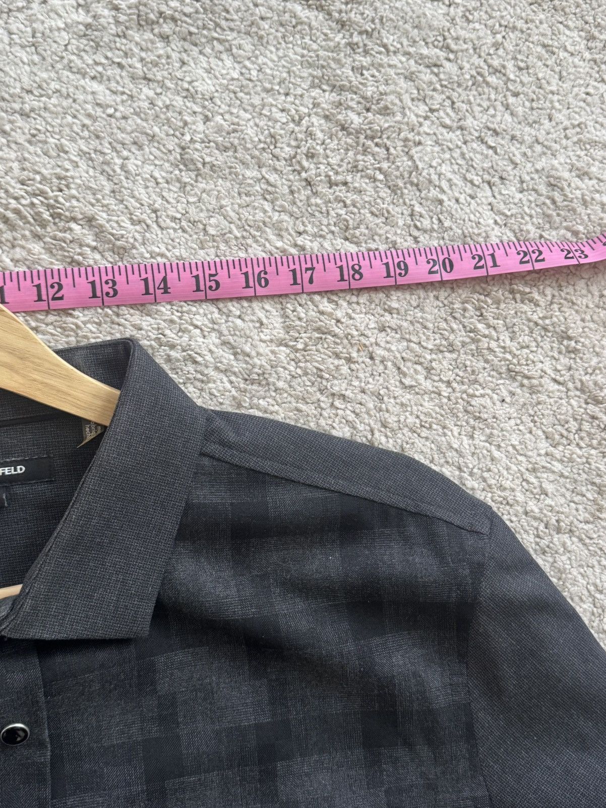 Karl Lagerfeld Paris Checked Button Down Size US XL / EU 56 / 4 - 6 Thumbnail
