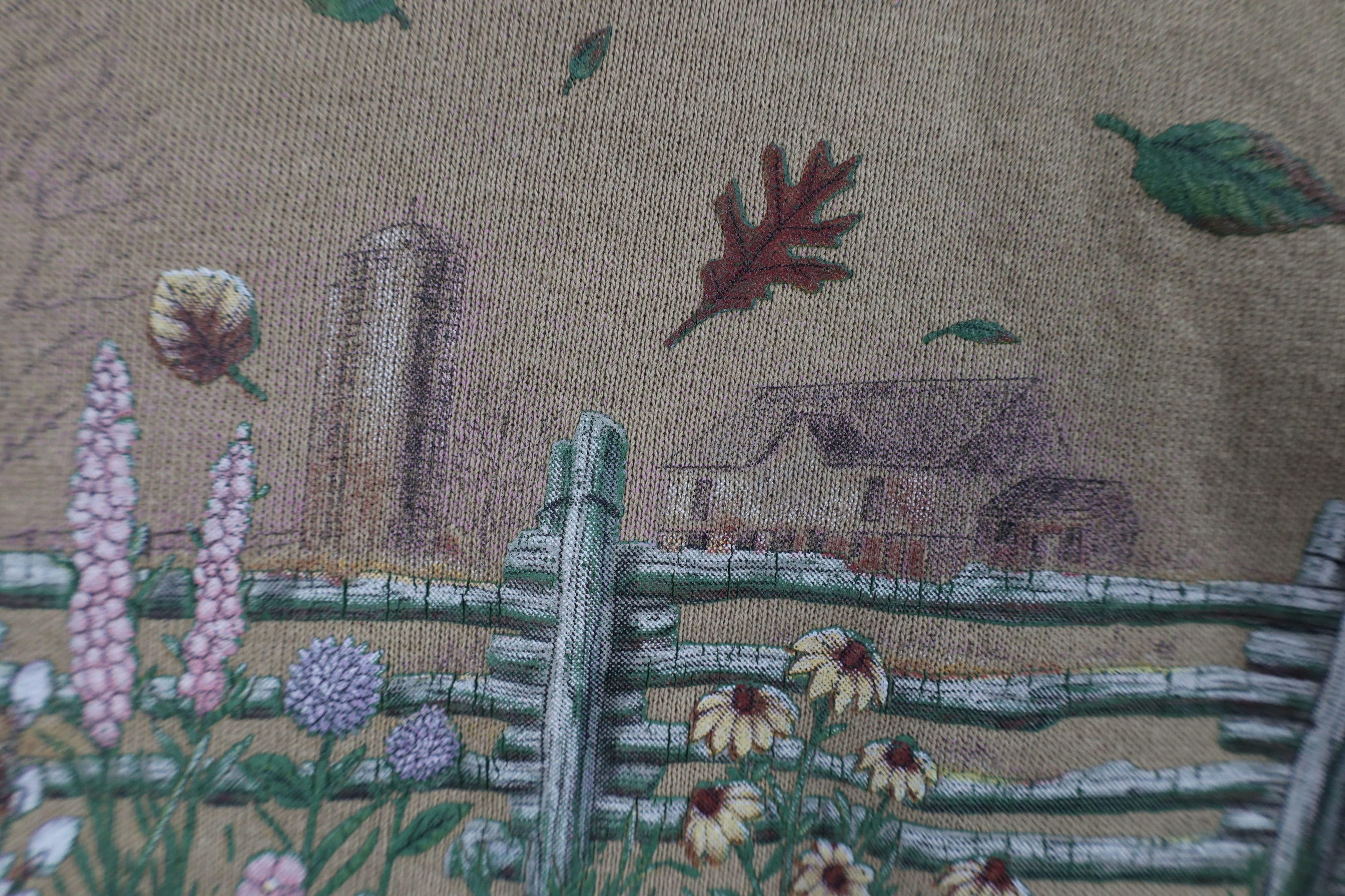 Vintage Vintage 90s Streetwear Autumn Country Sunflowers Sweatshirt Size XXL / US 16-18 / IT 52-54 - 12 Thumbnail