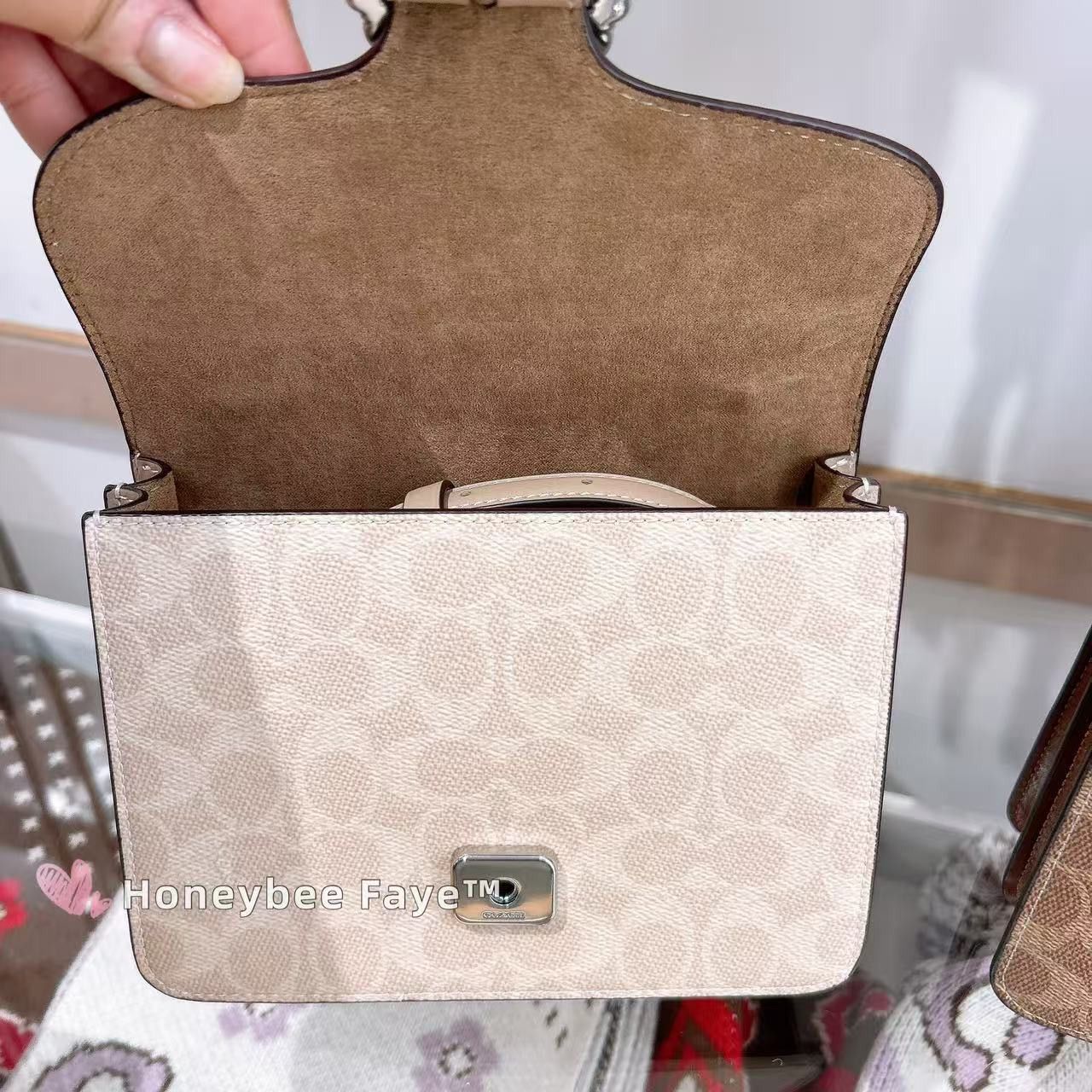 Coach Courtney Top Handle Bag In Signature Canvas CCE22 Size ONE SIZE - 4 Thumbnail