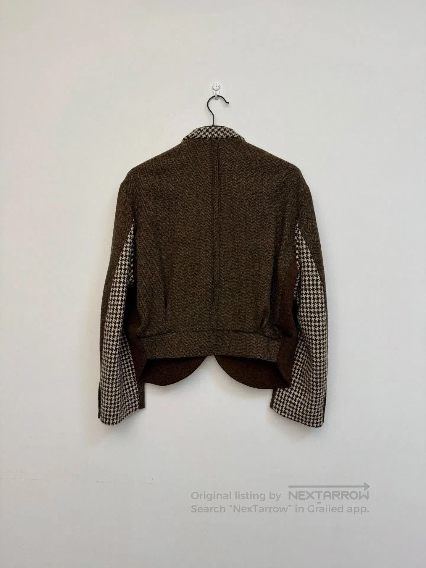 Christopher Nemeth Deconstructed Houndstooth Wool Blazer. Size US S / EU 44-46 / 1 - 3 Thumbnail