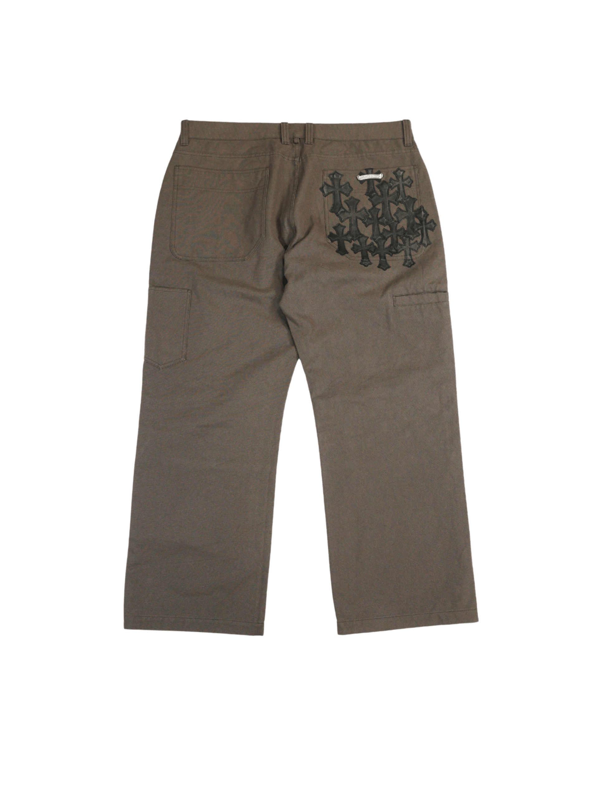 Chrome Hearts Chrome Hearts Brown Patch Work Pants - 40 Size US 40 / EU 56 - 1 Thumbnail