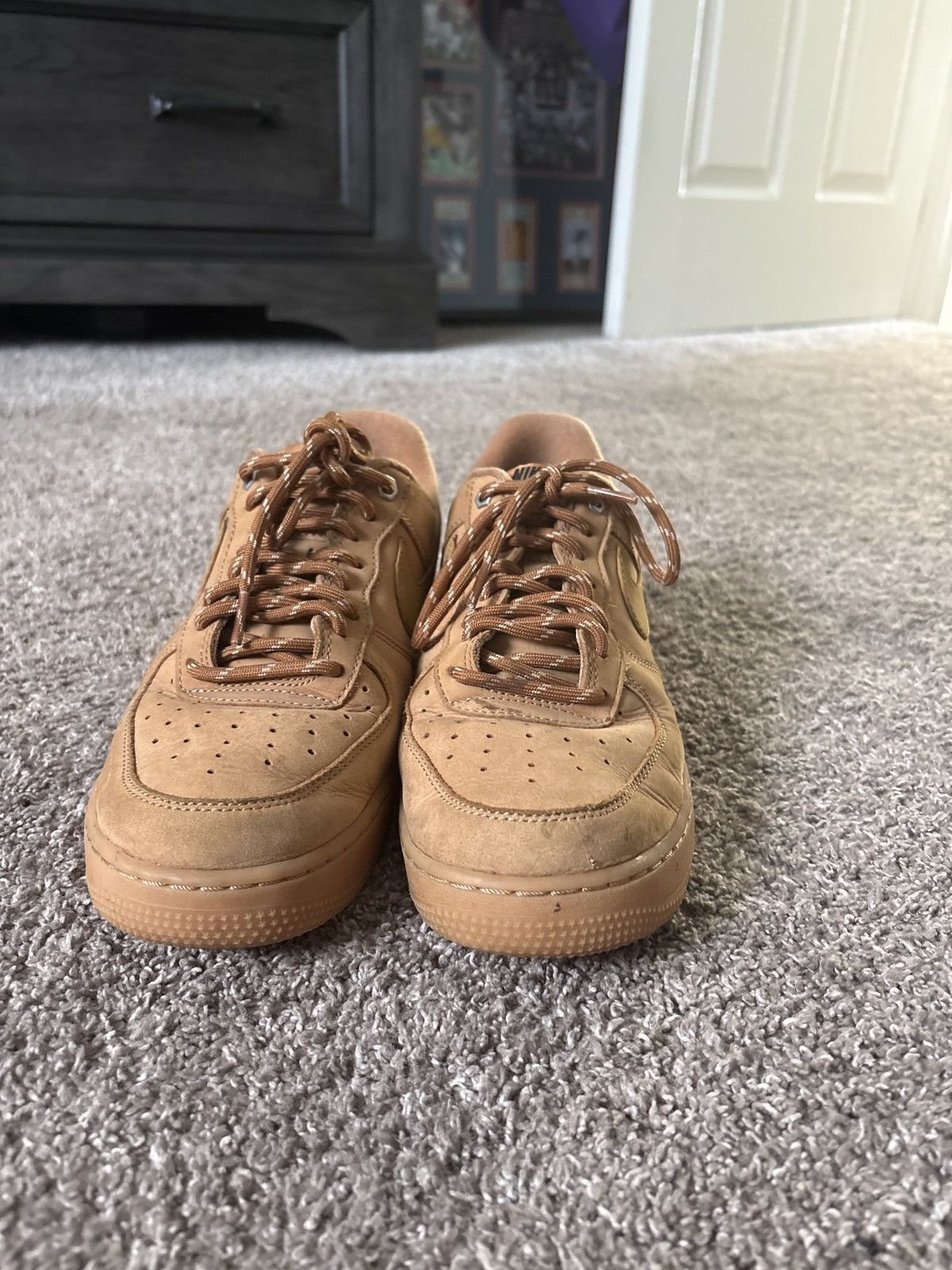 Nike Nike AF1 Flax Wheat Size US 8.5 / EU 41-42 - 5 Thumbnail