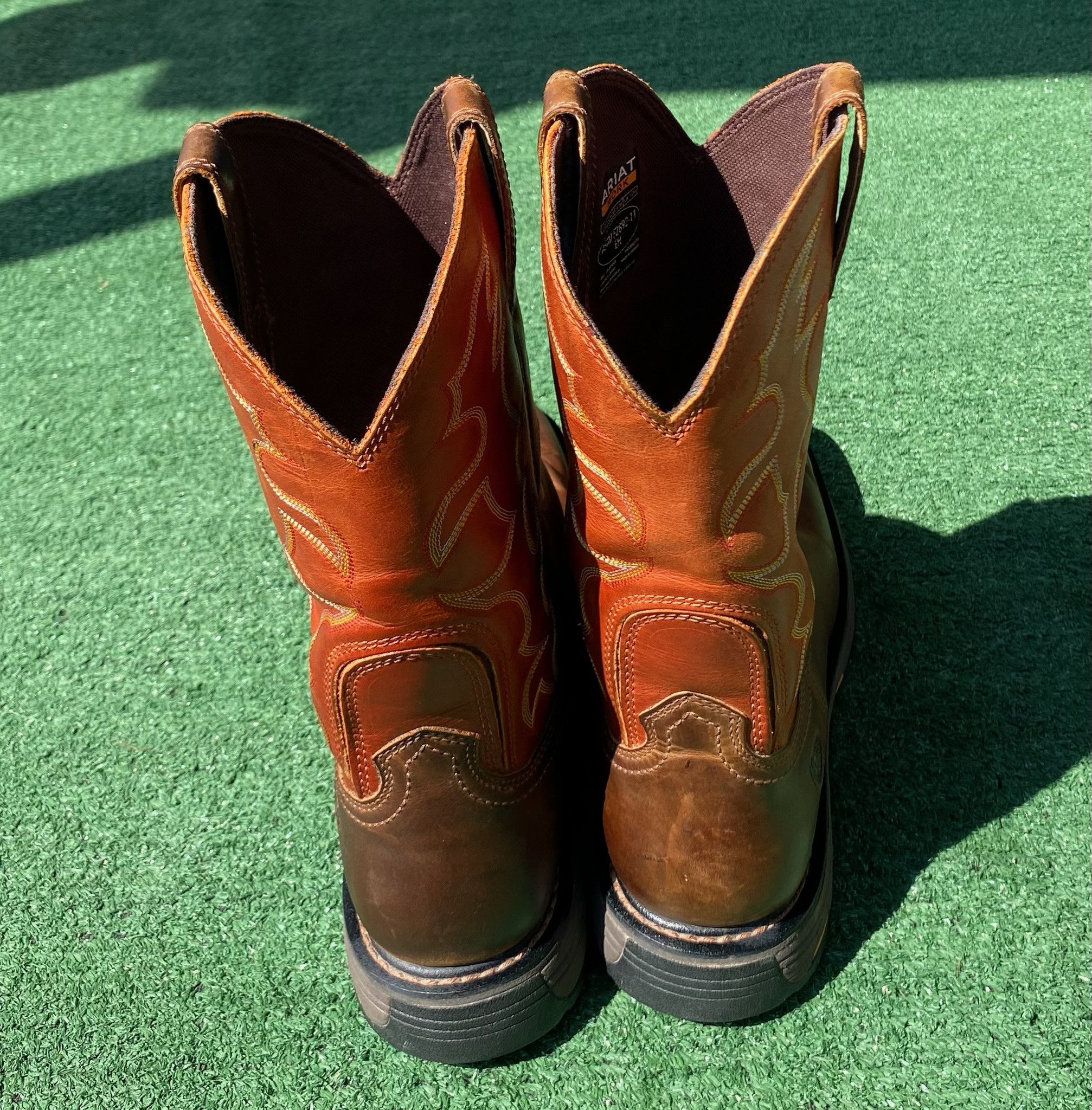 Ariat Ariat Workhog Leather Square Soft Toe Western Work Boots 13D Size US 13 / EU 46 - 7 Thumbnail