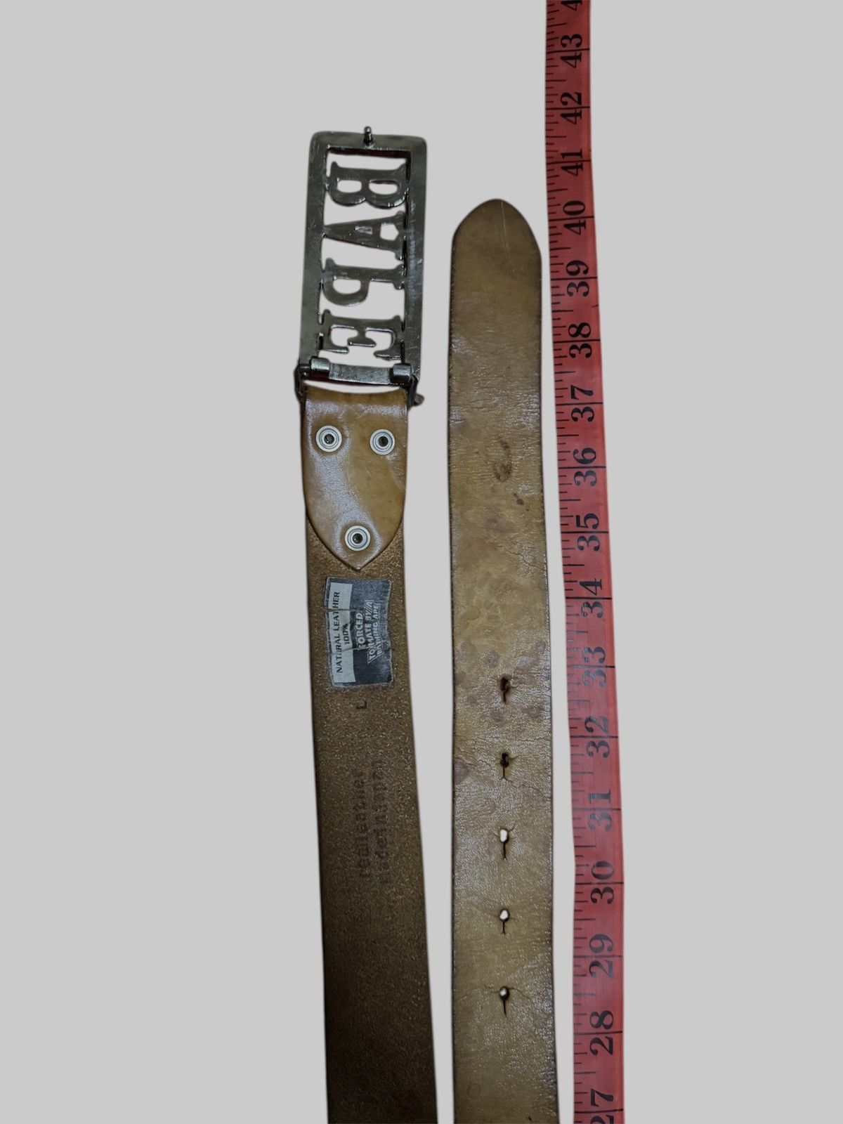 Bape A Bathing Ape x BAPE Leather Belt Made In Japan Size ONE SIZE - 10 Thumbnail