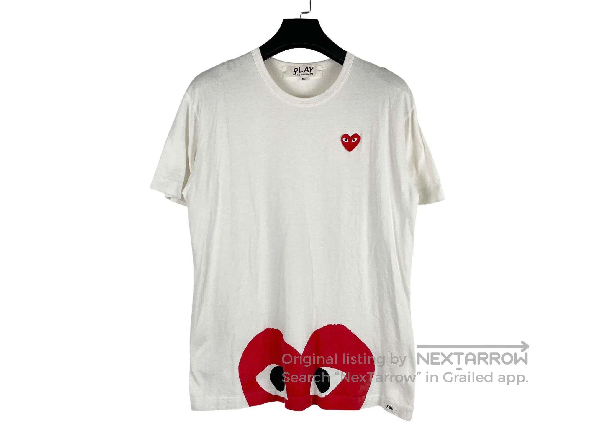 Comme des Garcons Comme Des Garcons Heart Logo Short Sleeve Size US XL / EU 56 / 4 - 1 Thumbnail