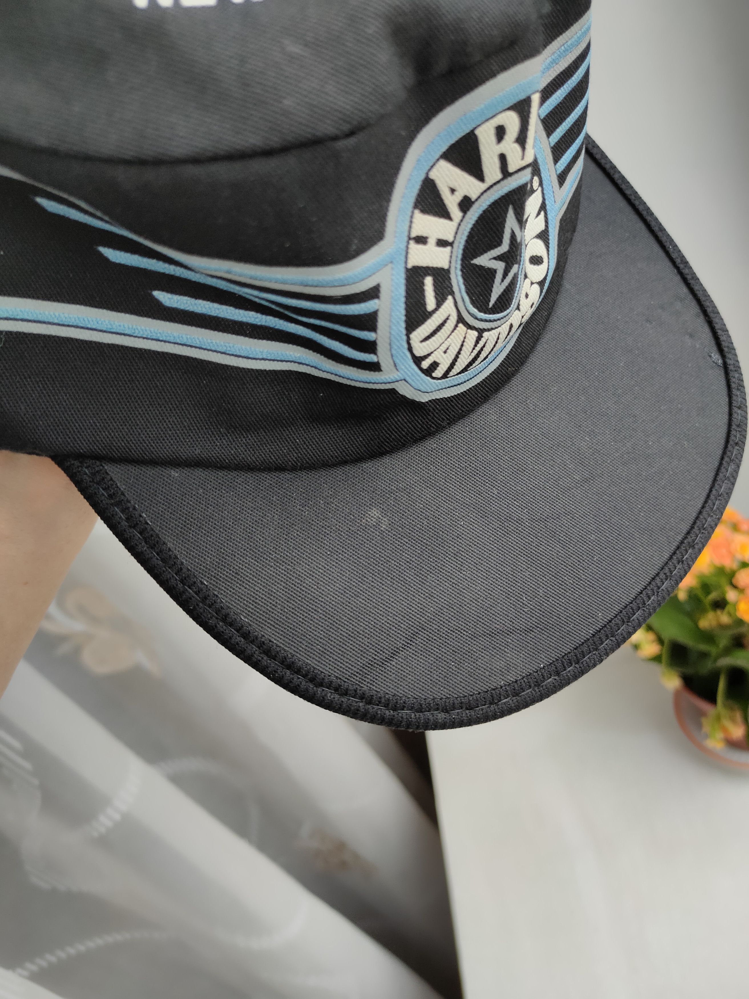 Harley Davidson Harley Davidson Vintage Military cap 2000 H-D R.K Stratman Size ONE SIZE - 11 Thumbnail