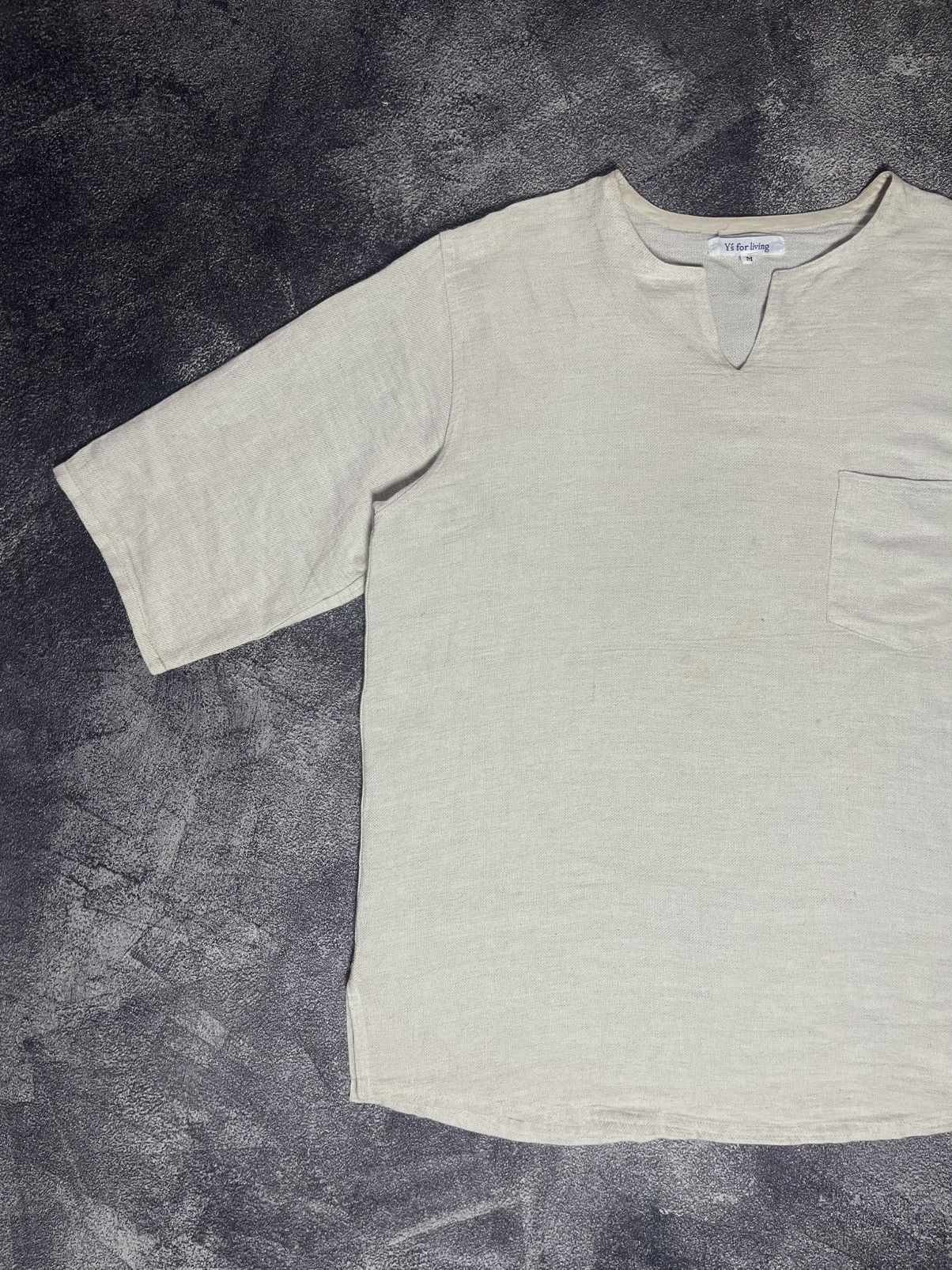 Y's for Men Y’s for living by yohji yamamoto vneck pocket tshirt Size US M / EU 48-50 / 2 - 3 Thumbnail