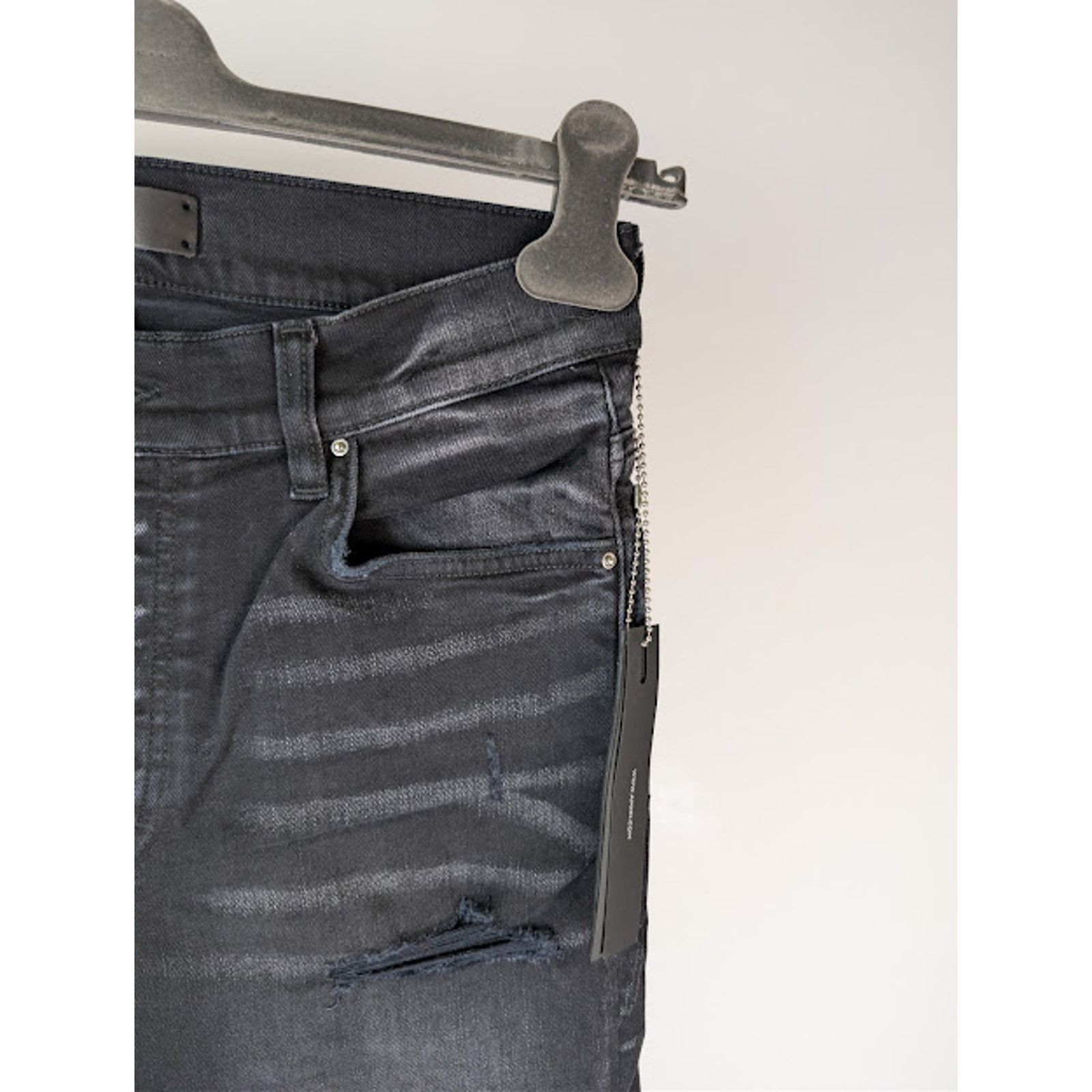 Amiri o1rshd1 Vintage Bandana Artpatch Skinny Denim Jeans Black Size US 36 / EU 52 - 5 Thumbnail