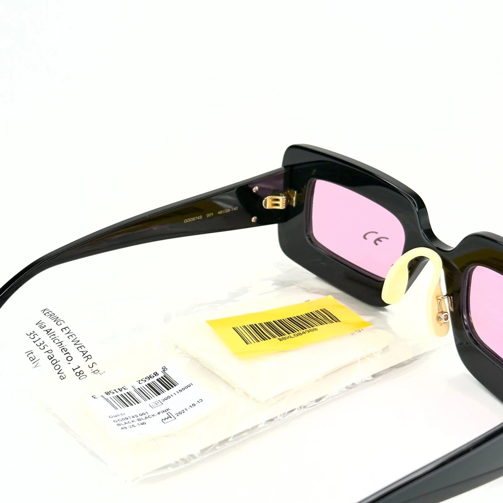 Gucci GUCCI Gg0974S Hollywood Forever 0974 Black 001 Sunglasses Size ONE SIZE - 2 Thumbnail
