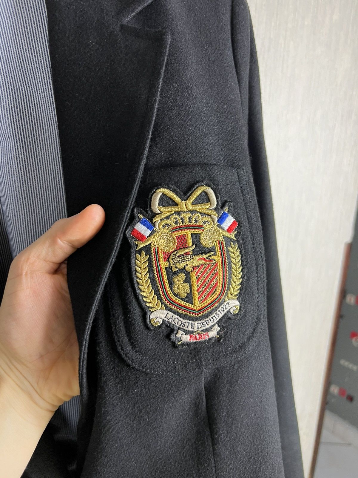 Lacoste Vintage Lacoste depuis France blazer jacket emblem logo Size S / US 4 / IT 40 - 7 Thumbnail