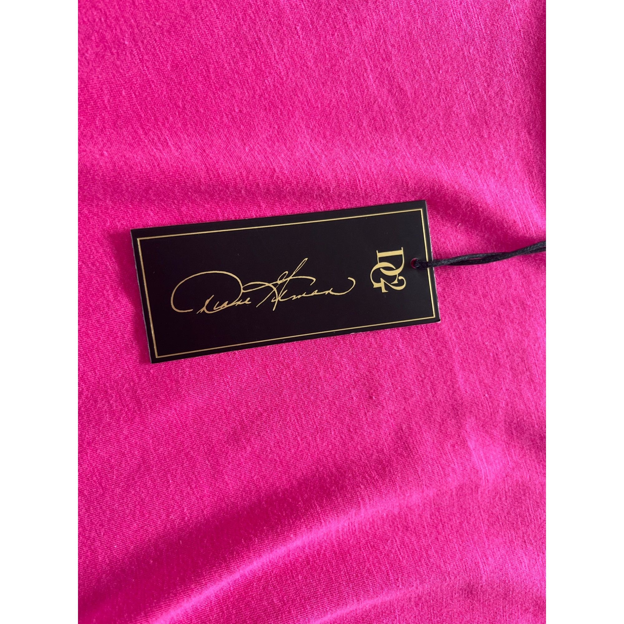 Designer Ruth Graham Womens 1X Pink Peasant Blouse With Puff Sleeves Size XL / US 12-14 / IT 48-50 - 2 Thumbnail