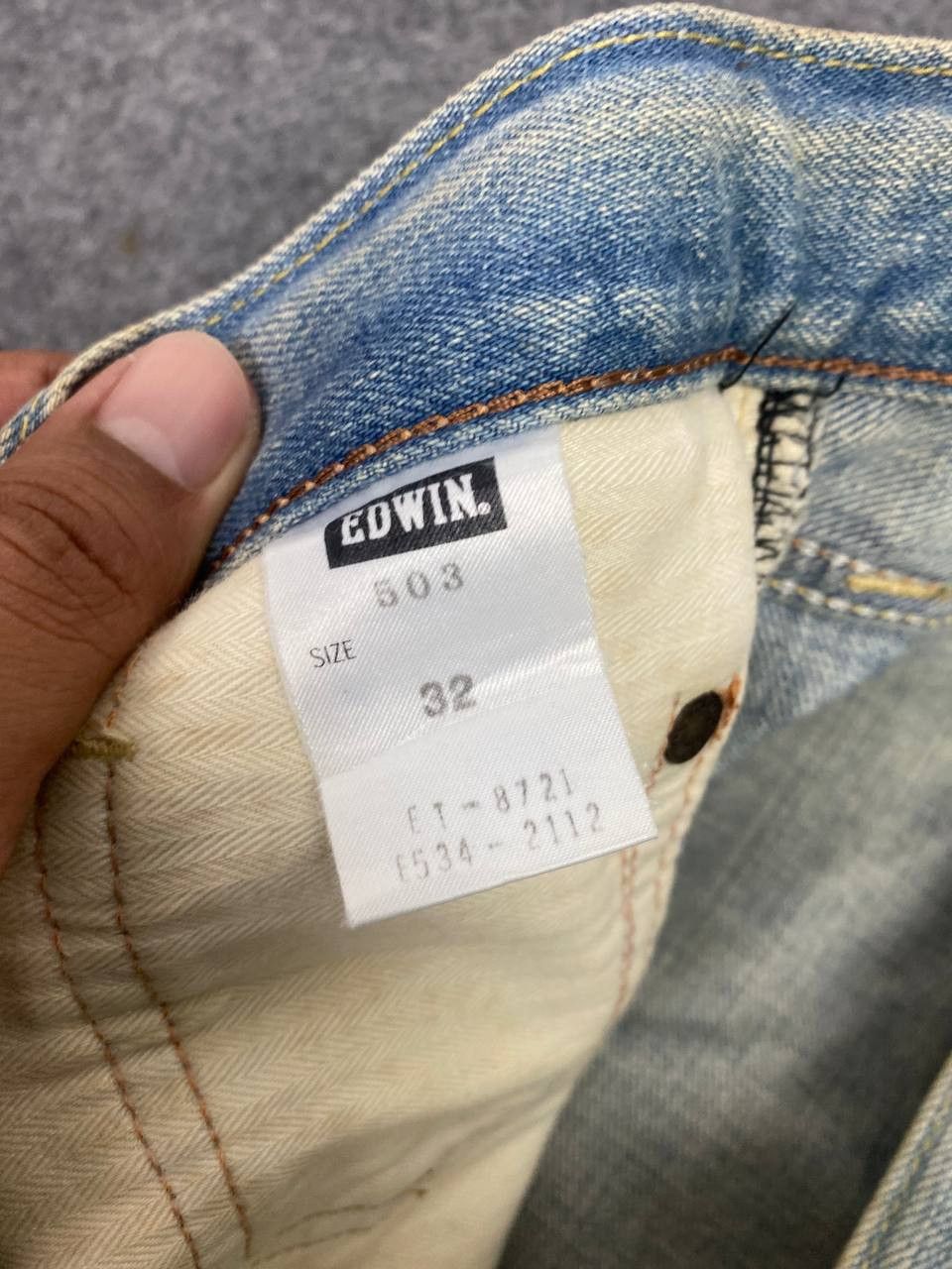 Edwin vintage edwin japan rusty distressed denim nice design Size US 36 / EU 52 - 13 Thumbnail