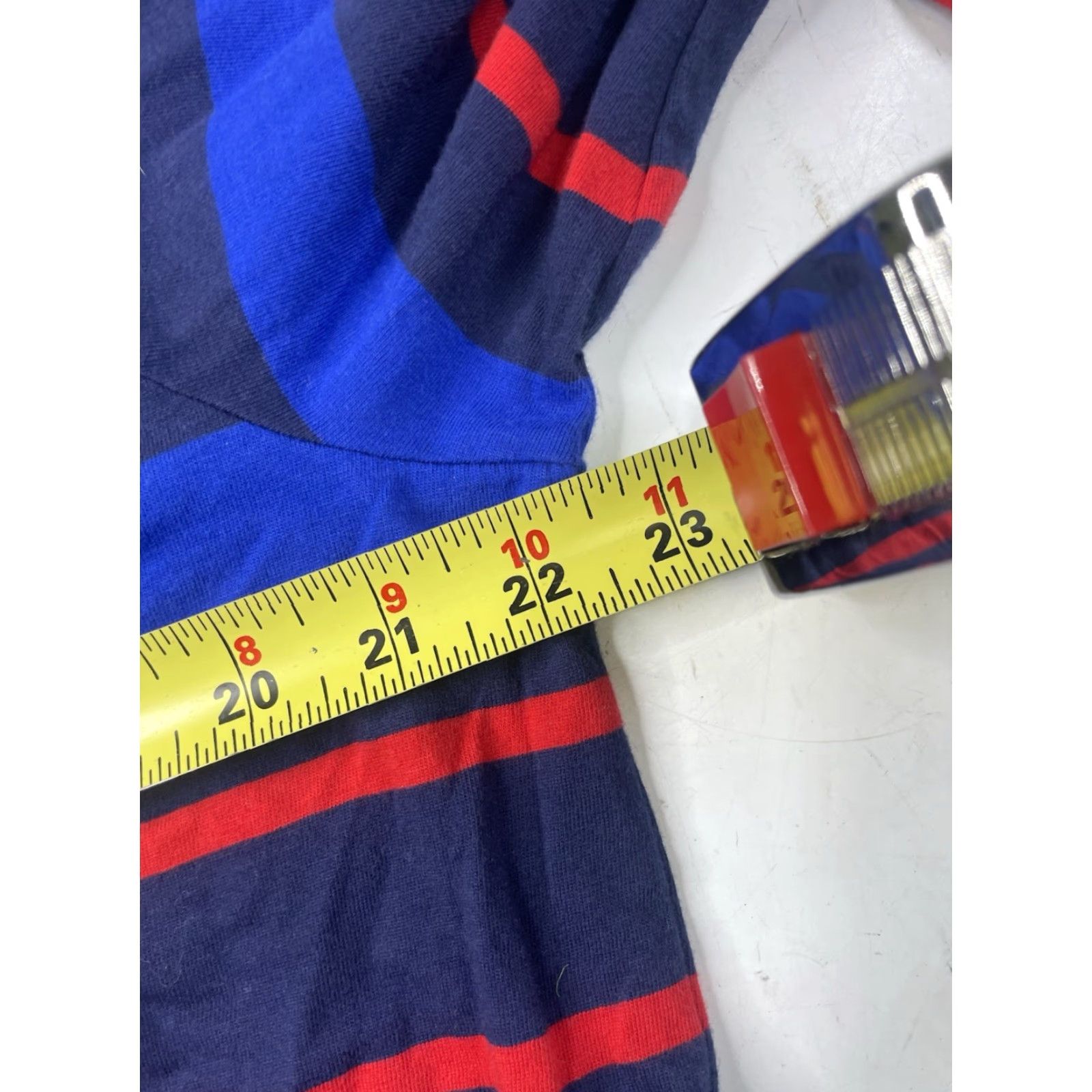 Polo Ralph Lauren **Red Striped Polo Ralph Lauren Men's Large Pullover Hoodie** User: **Blue Red Striped Polo Ralph Lauren Men's Large Pullover Hoodie** Size US L / EU 52-54 / 3 - 6 Thumbnail