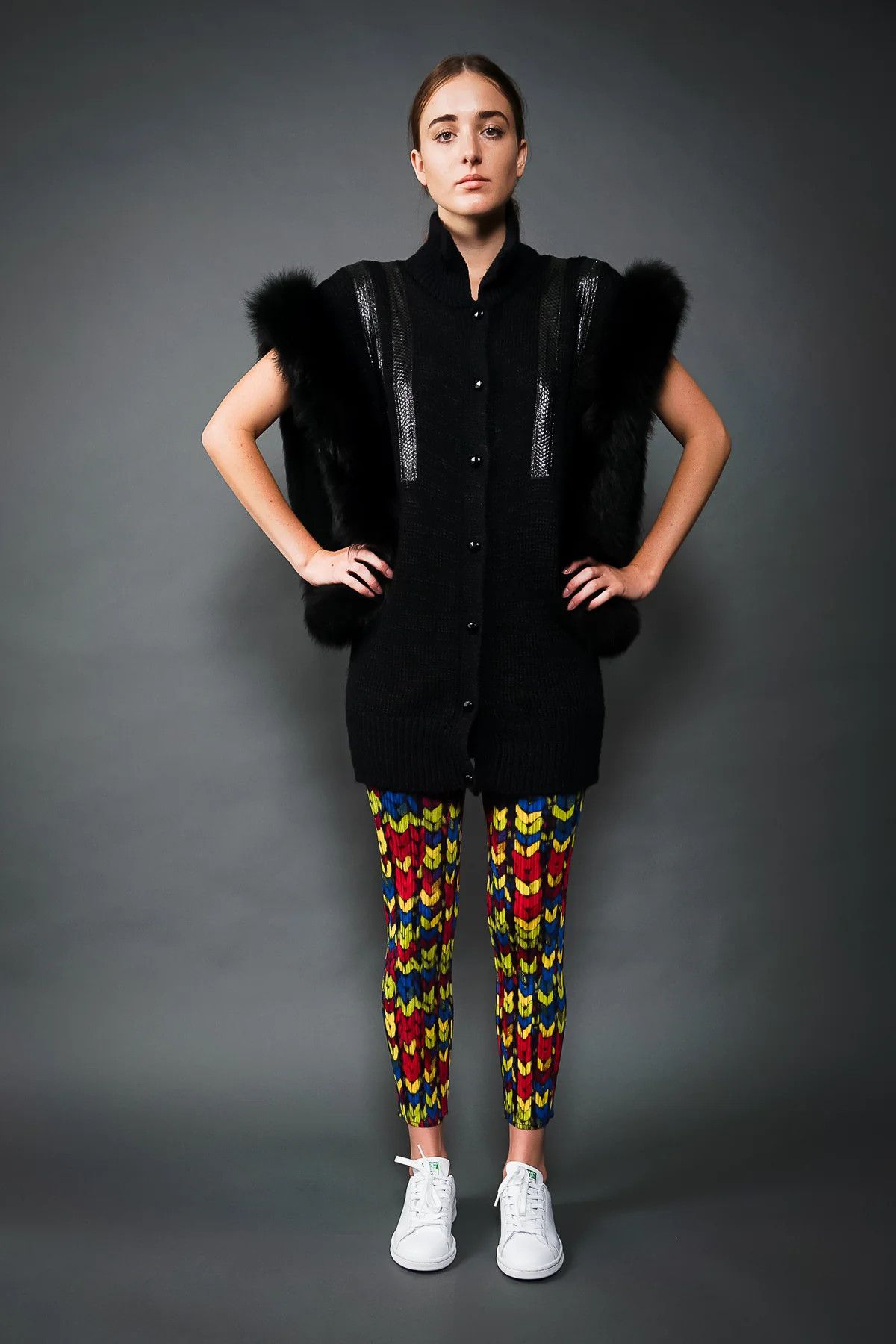 Pleats Please Issey Miyake RARE🔥AW 2001 PLEATED YARN KNIT PRINT PANT Size 25" / US 0 / IT 36 - 3 Thumbnail