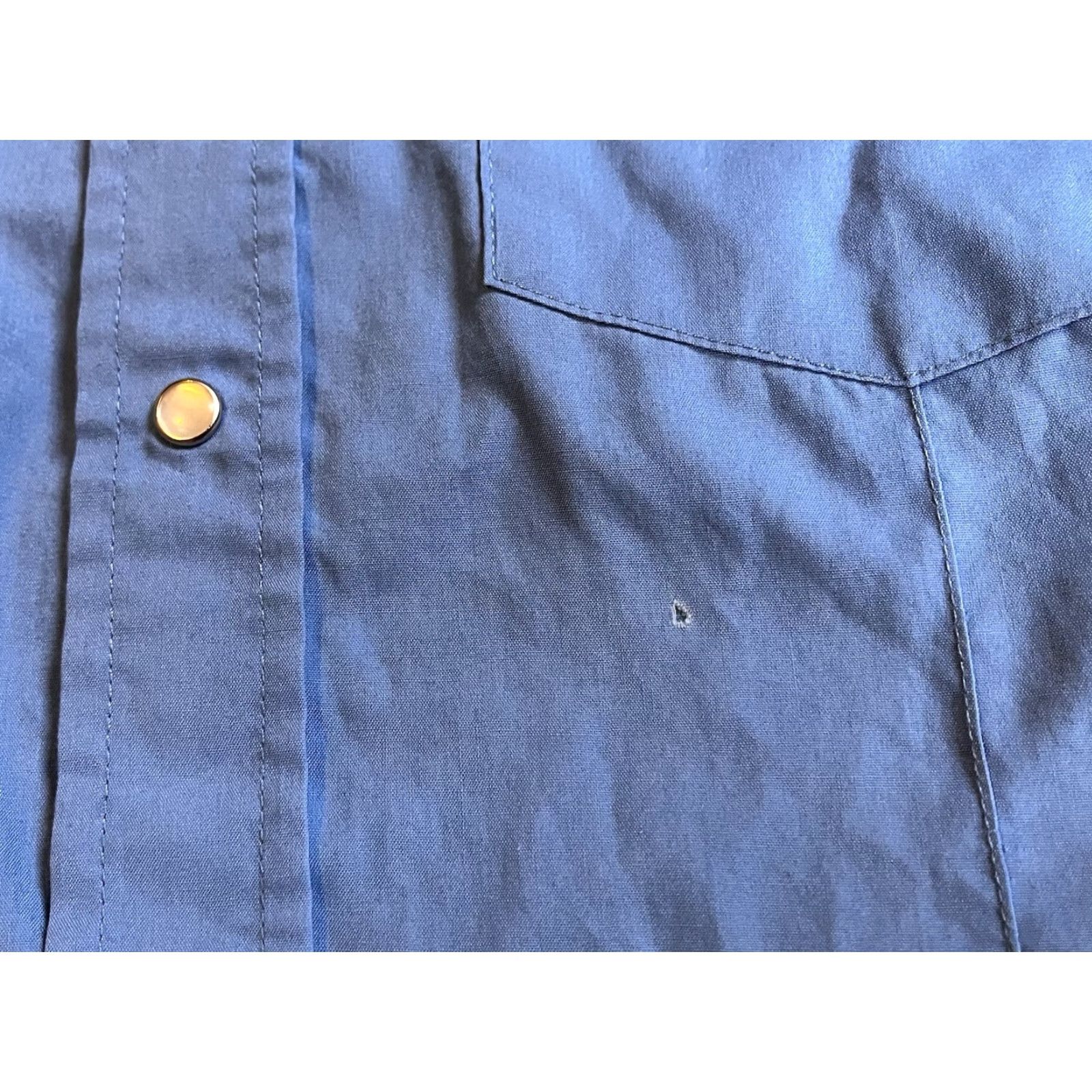Vintage VINTAGE Sheplers Western Fit Shirt Men’s M Blue Pearl Snap Shirt Regular Mens Blue 80s Classic Cowboy Grunge USA Western Button-Up Shirt Size US M / EU 48-50 / 2 - 5 Thumbnail