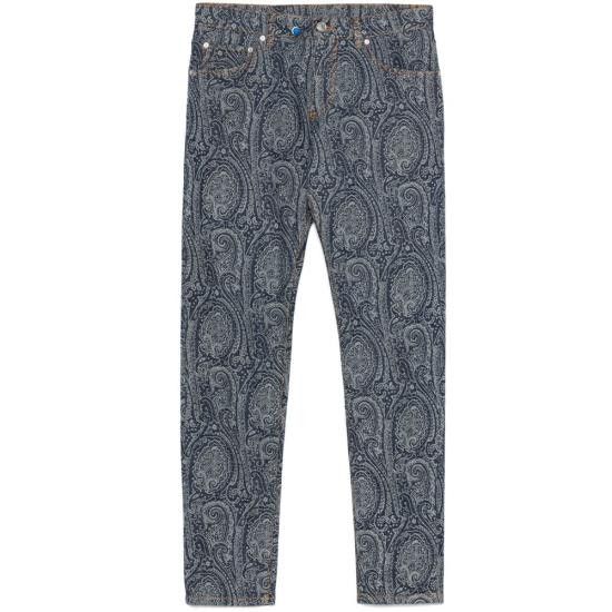 Etro ETRO Men Denim Pants AD270 MRNB0005 S9095 BLUE Size US 30 / EU 46 - 1 Thumbnail