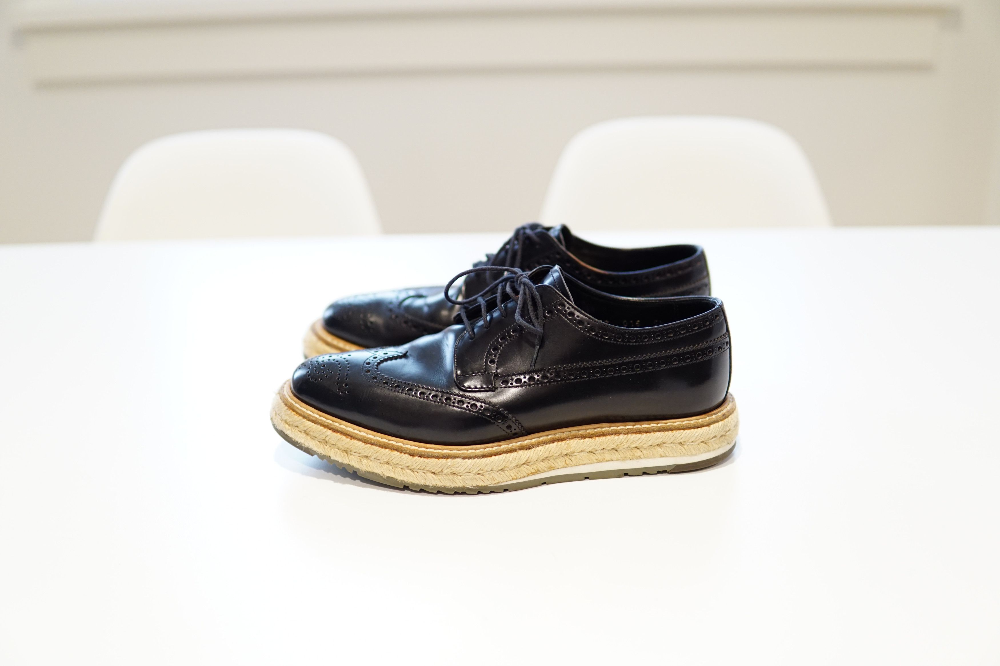 Prada SS11 Espadrille Wingtip Brogues Size US 6.5 / EU 39-40 - 1 Thumbnail